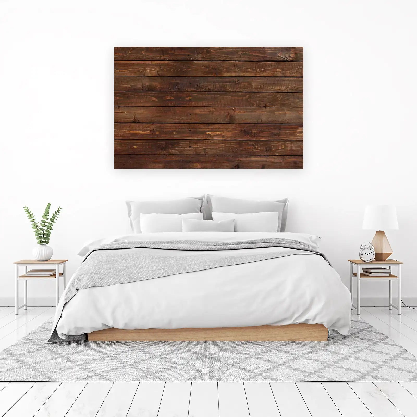 Rustic Wood Texture Wall Art