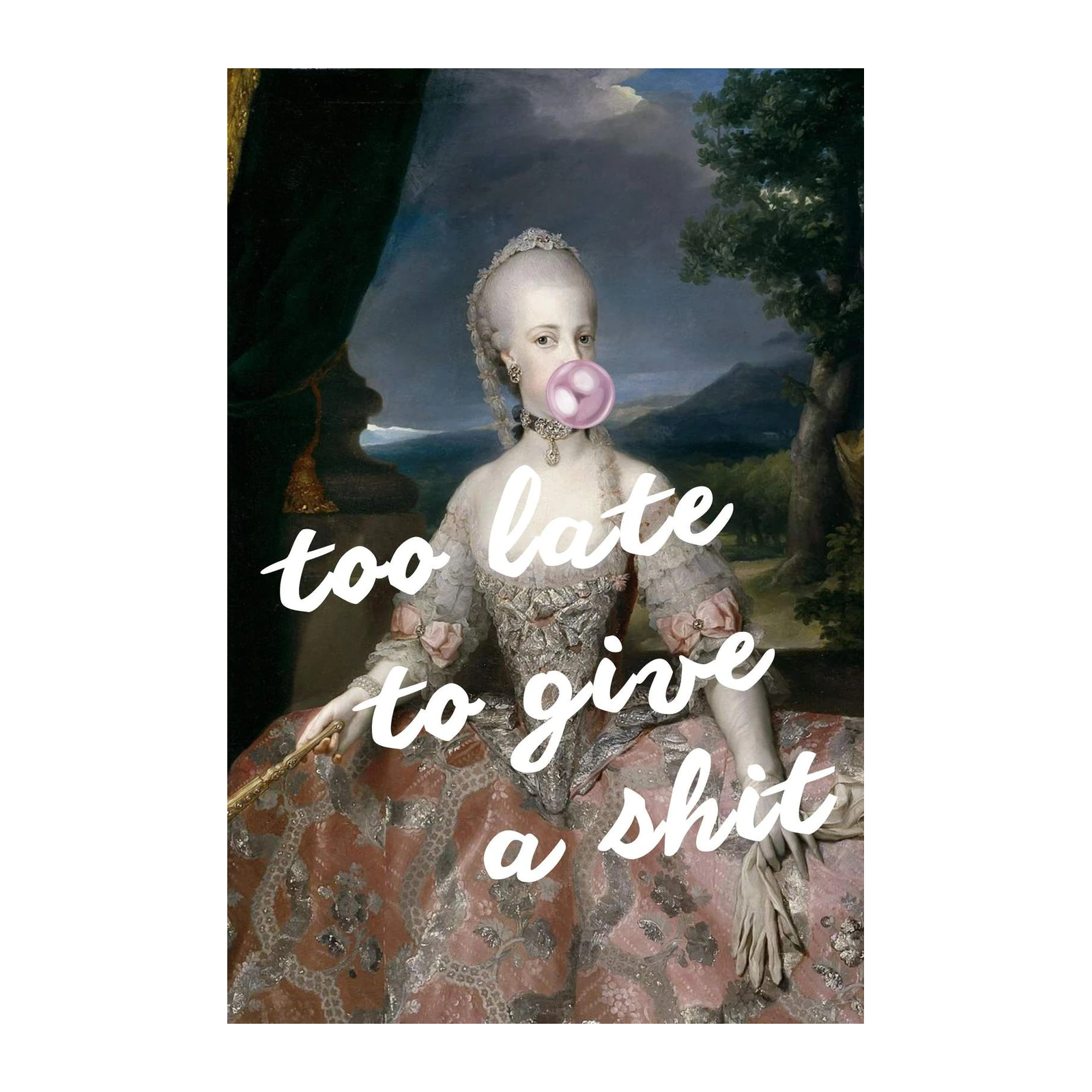 Marie Antoinette Bubblegum & Sass Wall Art