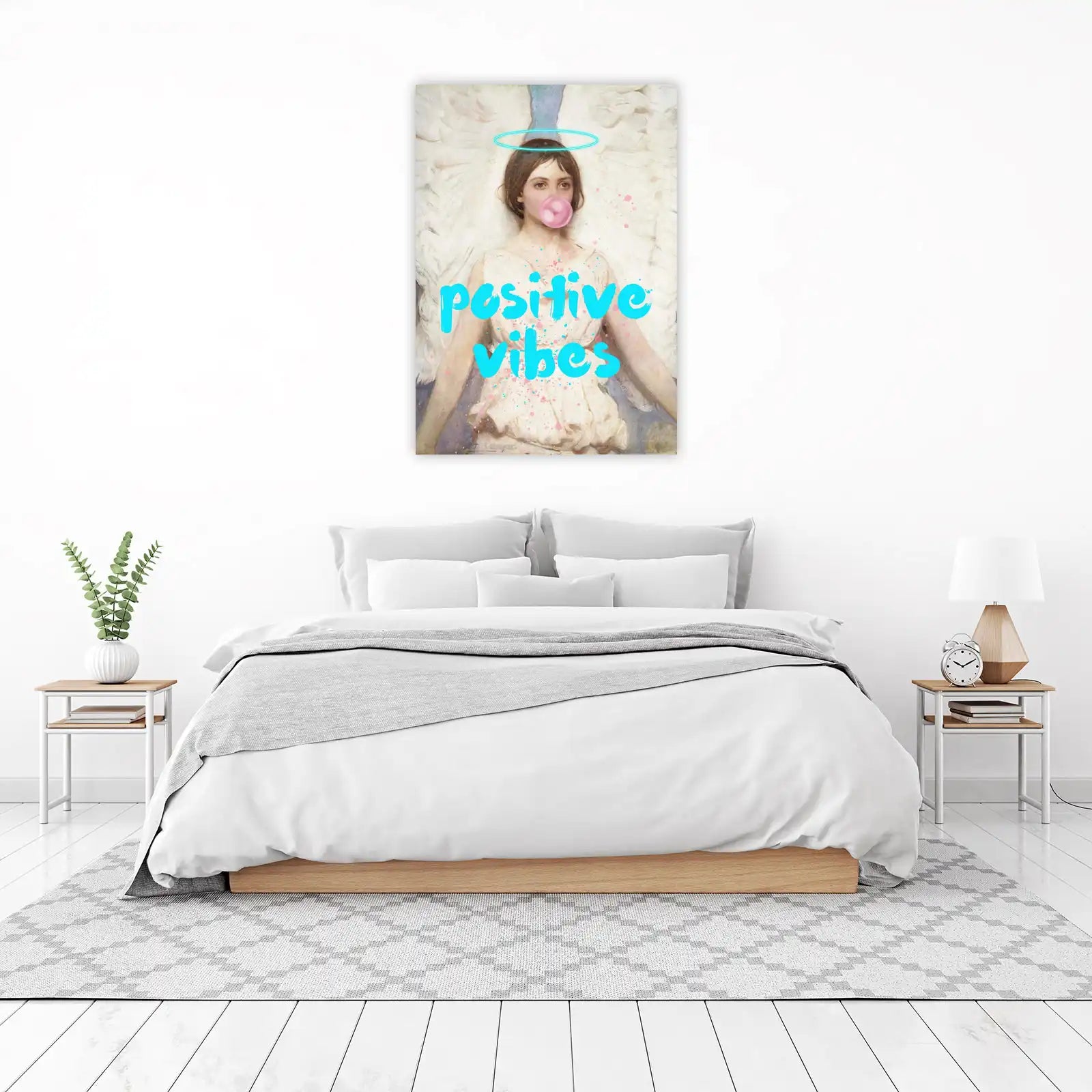 Angel Pop Art "Positive Vibes" Wall Art