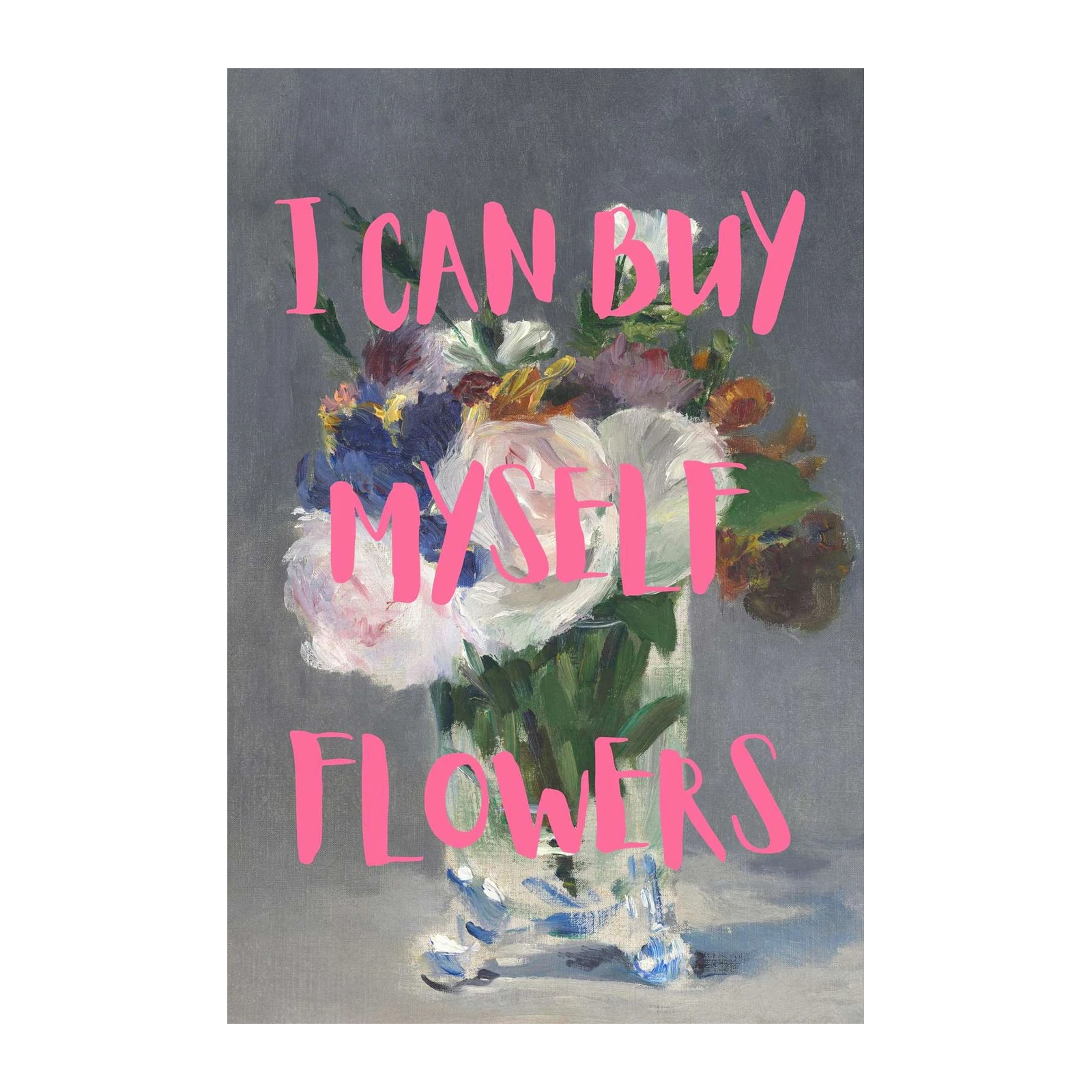 Empowering Floral Quote Wall Art