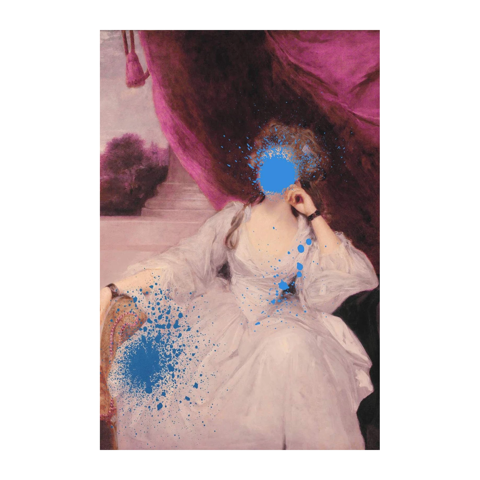 Modern Baroque Splatter Portrait Wall Art