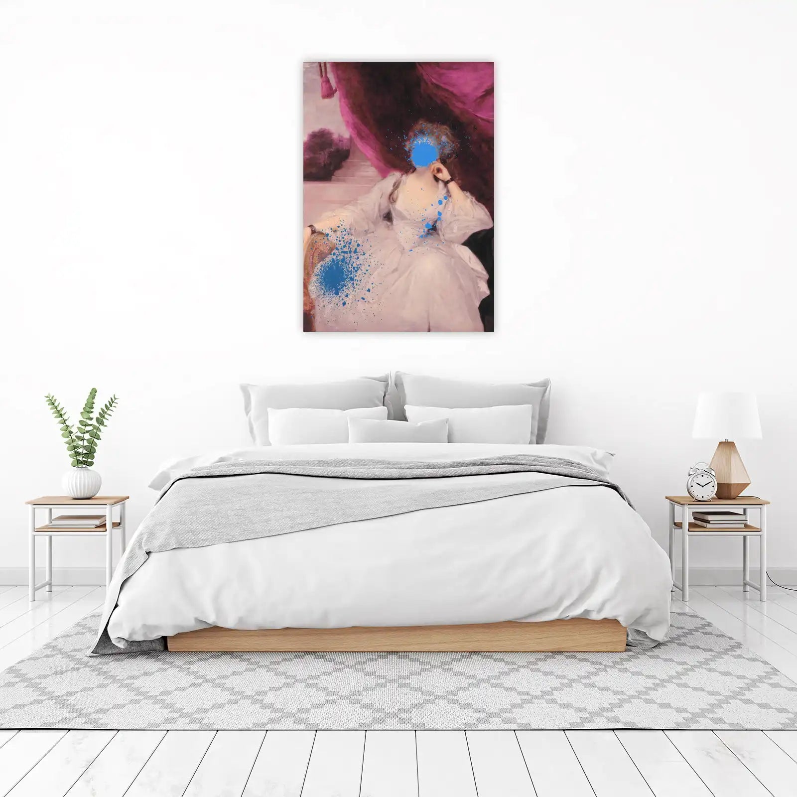 Modern Baroque Splatter Portrait Wall Art