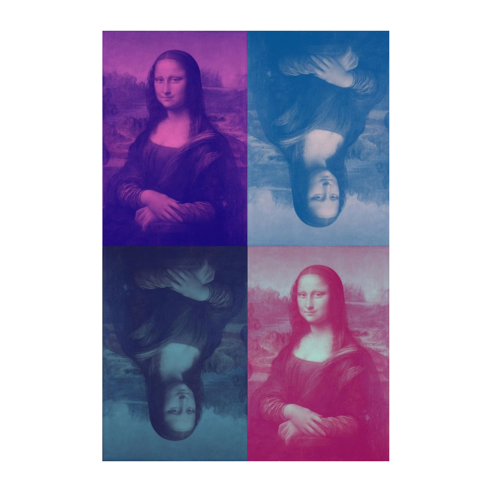 Pop Art Mona Lisa Quad Wall Art