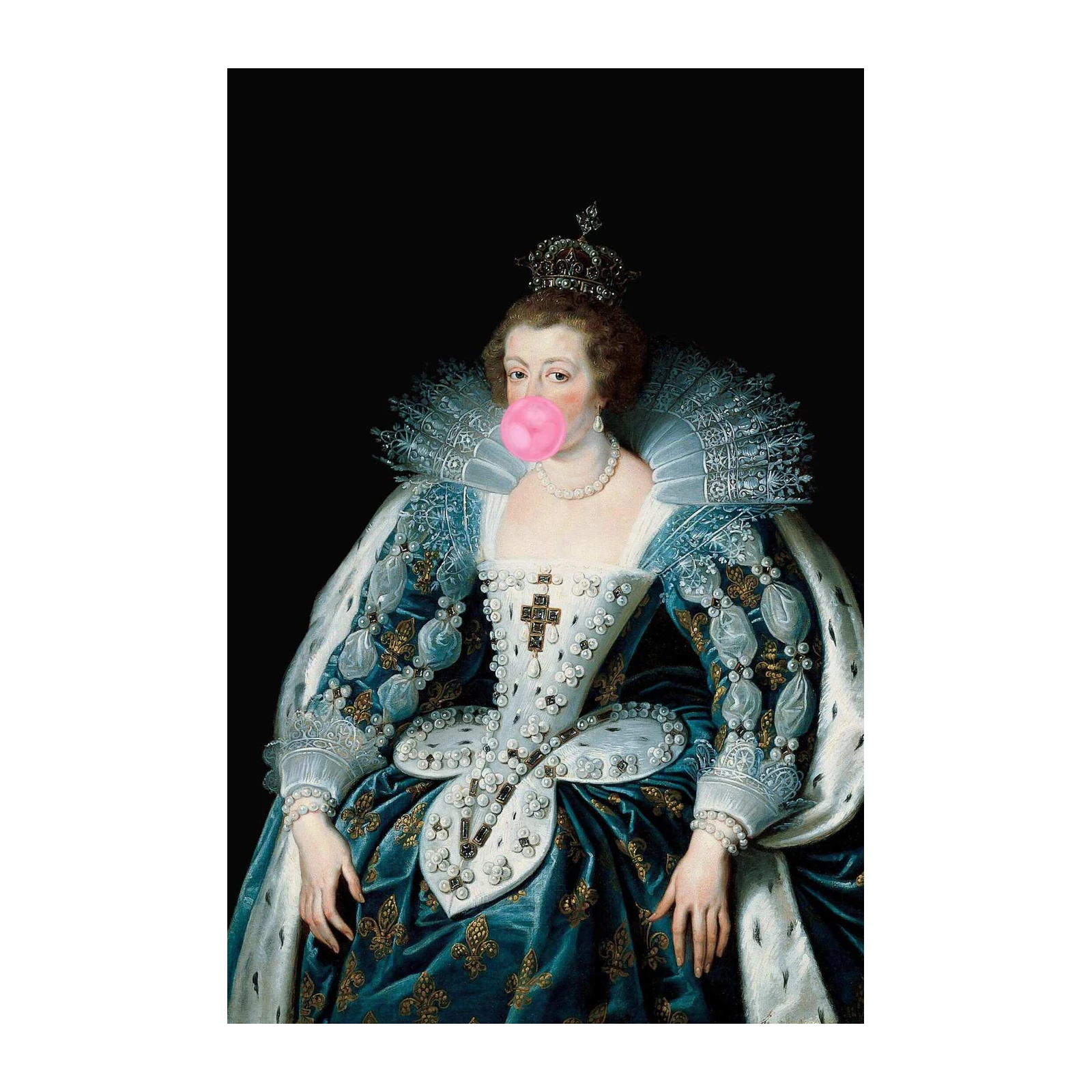 Regal Queen Bubblegum Portrait Wall Art