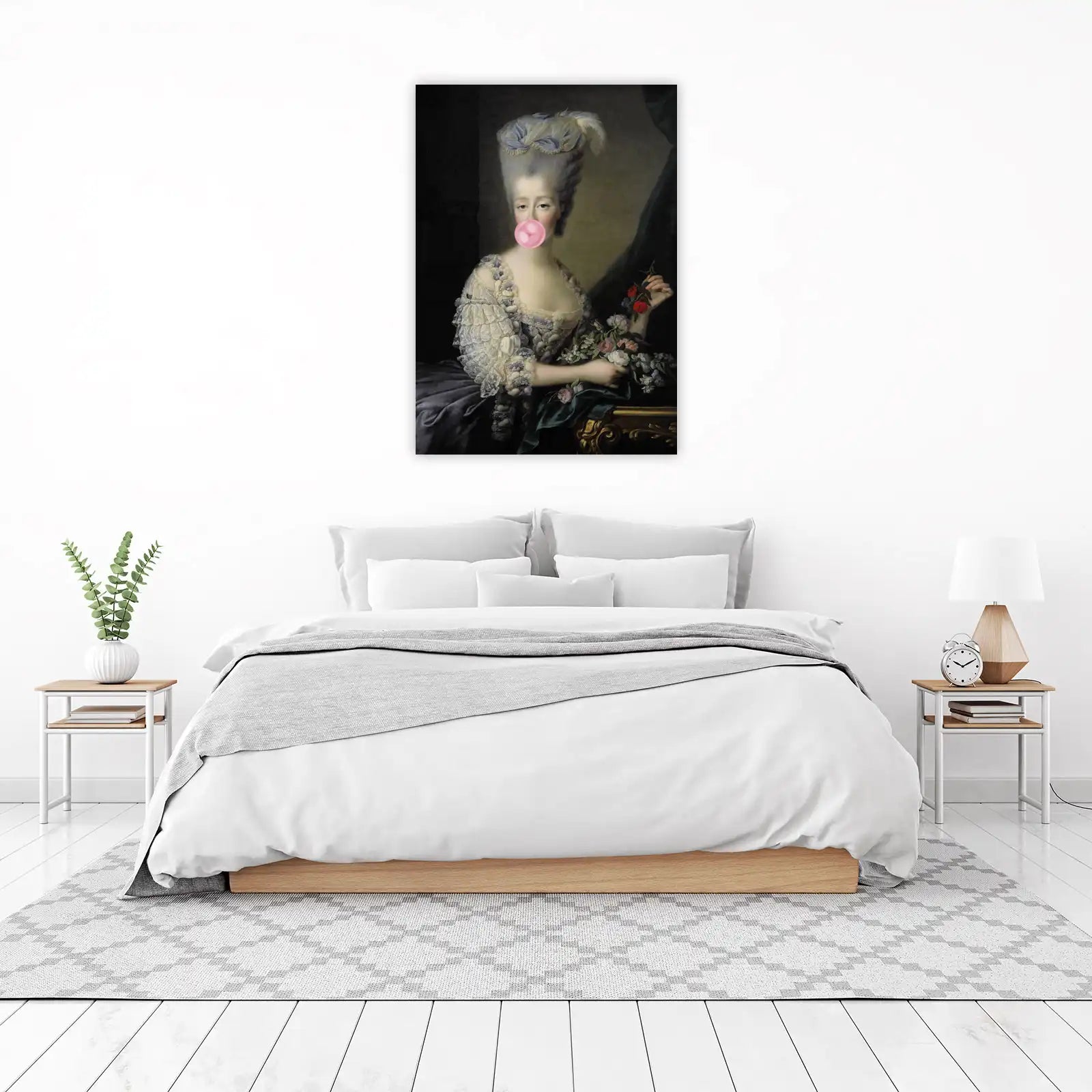 Baroque Lady Bubble Gum Wall Art
