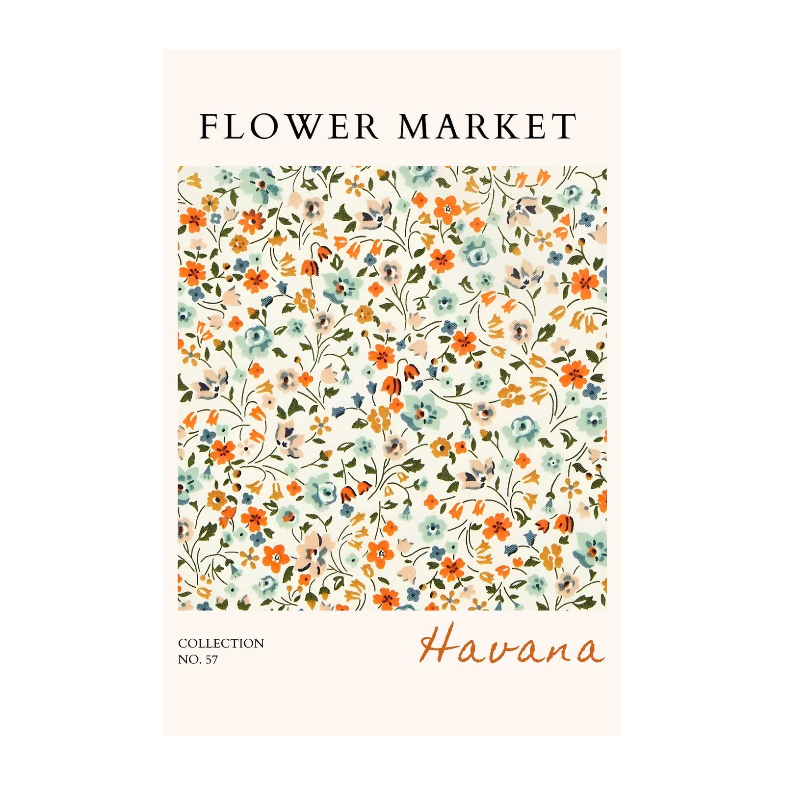 Vintage Floral Delight Wall Art