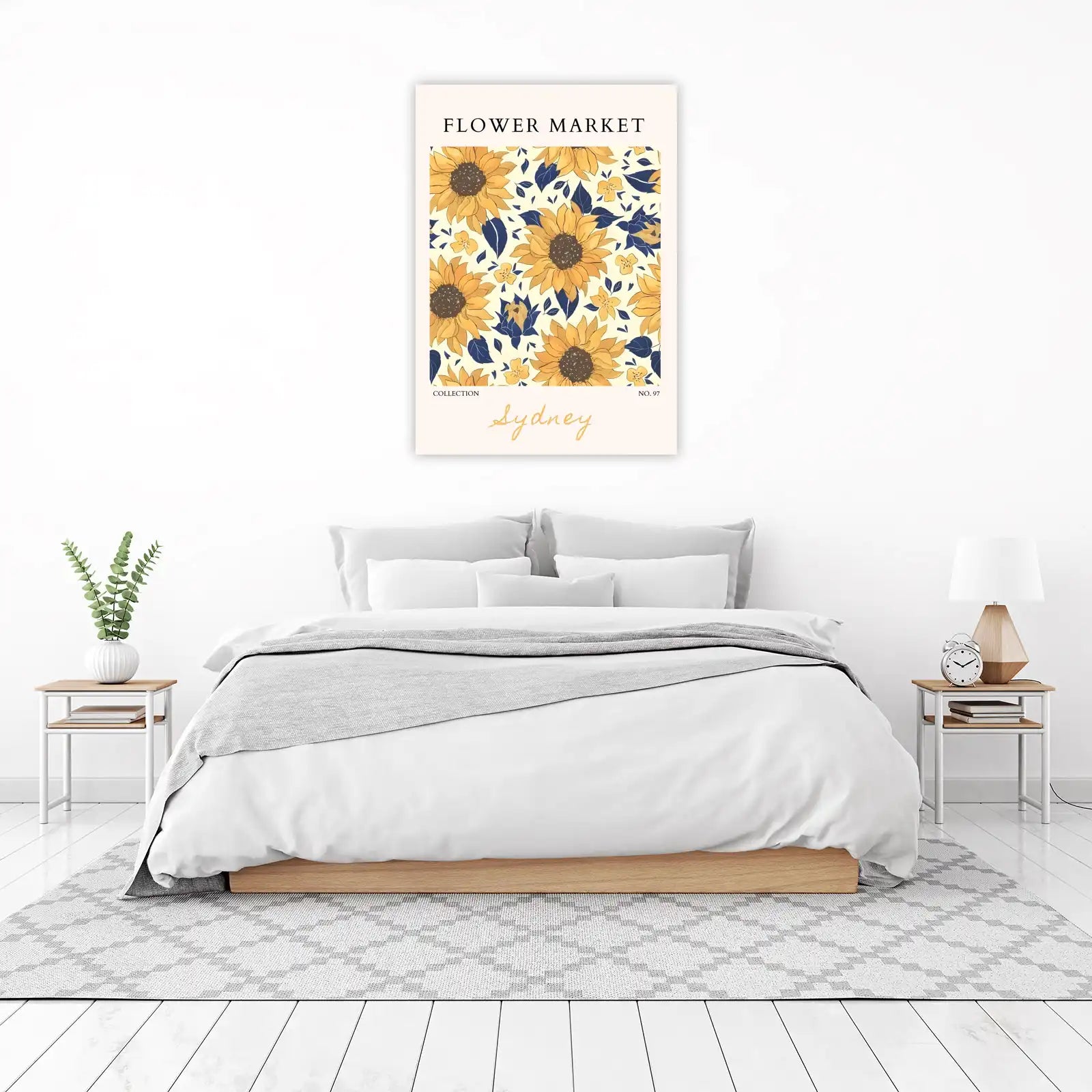 Vibrant Sunflower Garden Wall Art | Botanical Wall Art