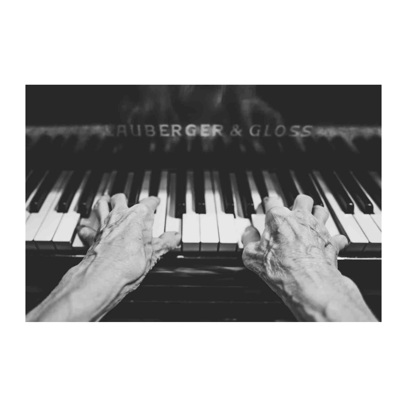 Melody of Time Piano Hands Wall Art