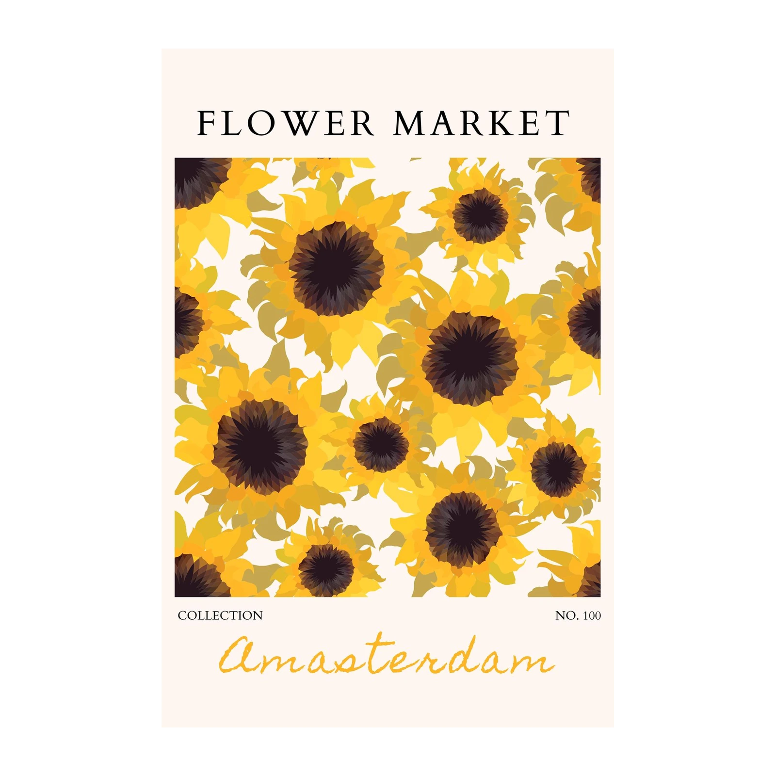 Vibrant Sunflower Market Wall Art