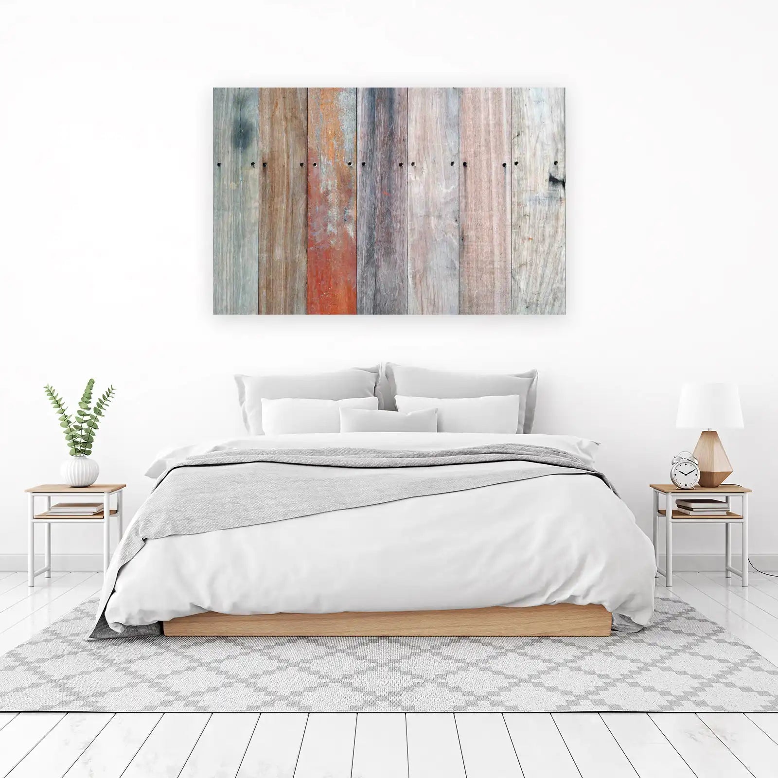 Rustic Weathered Wood Texture Wall Art