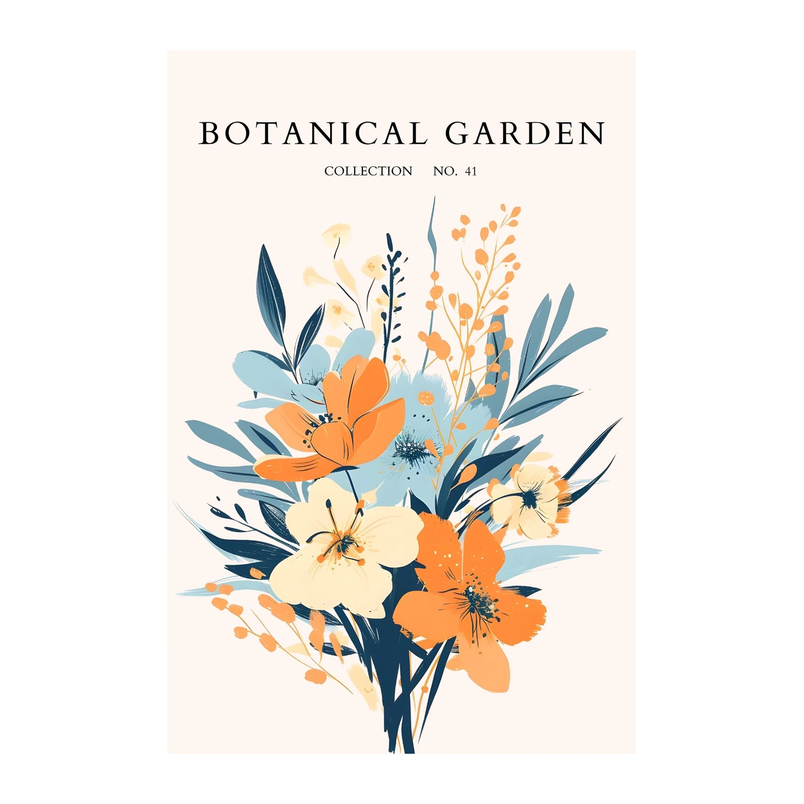 Botanical Garden Floral Artwork Wall Art