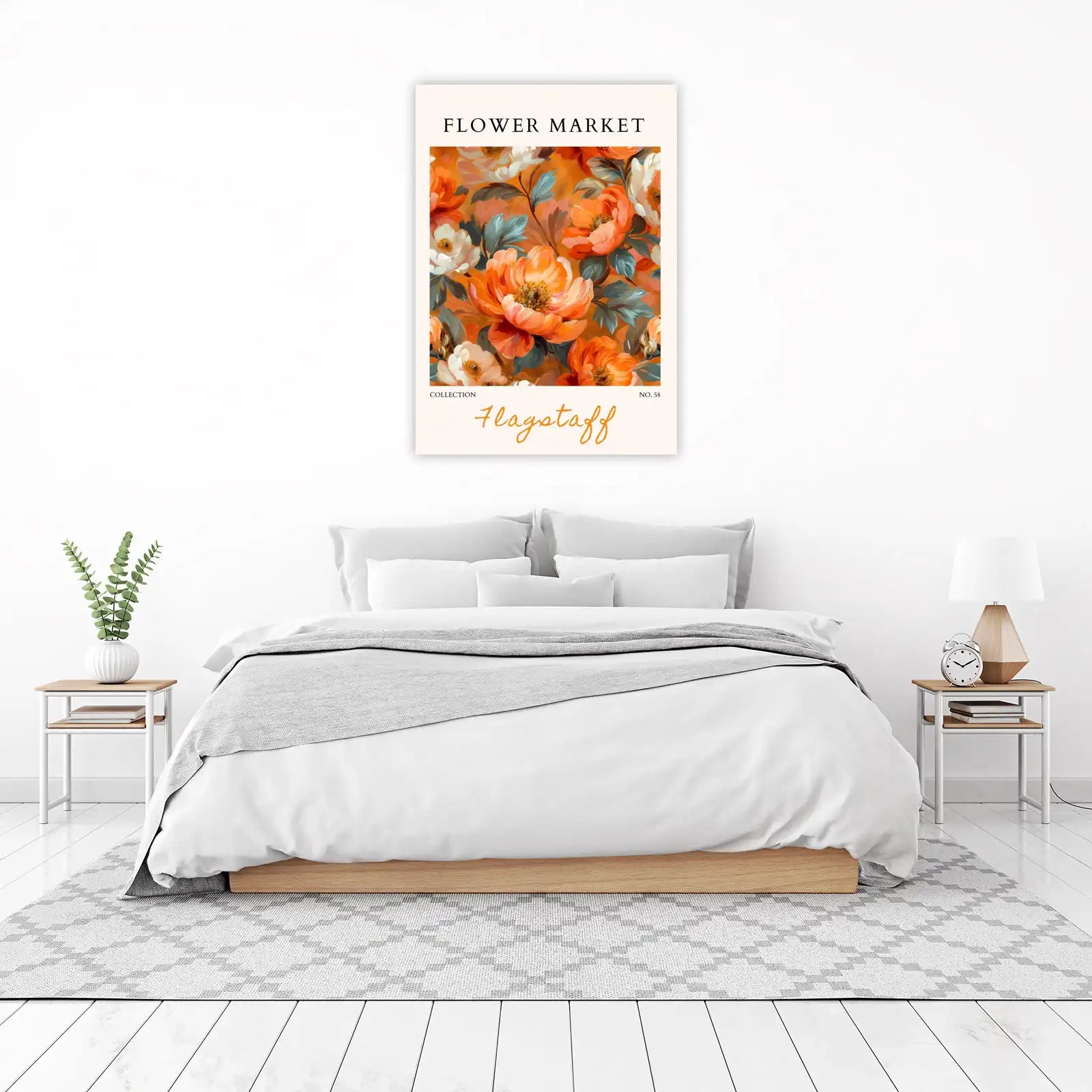 Vibrant Floral 'Flagstaff' Wall Art
