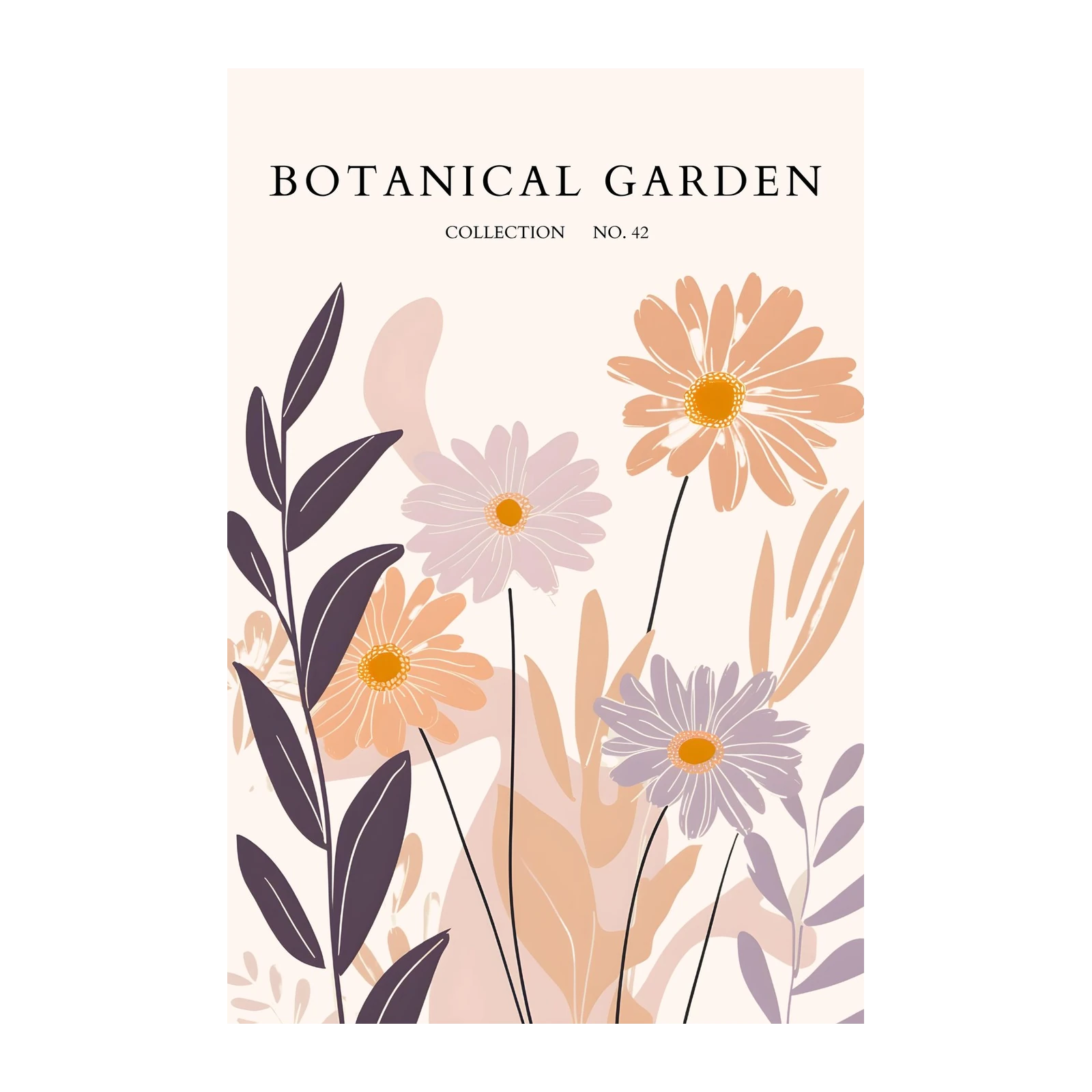 Botanical Garden Abstract Floral Wall Art
