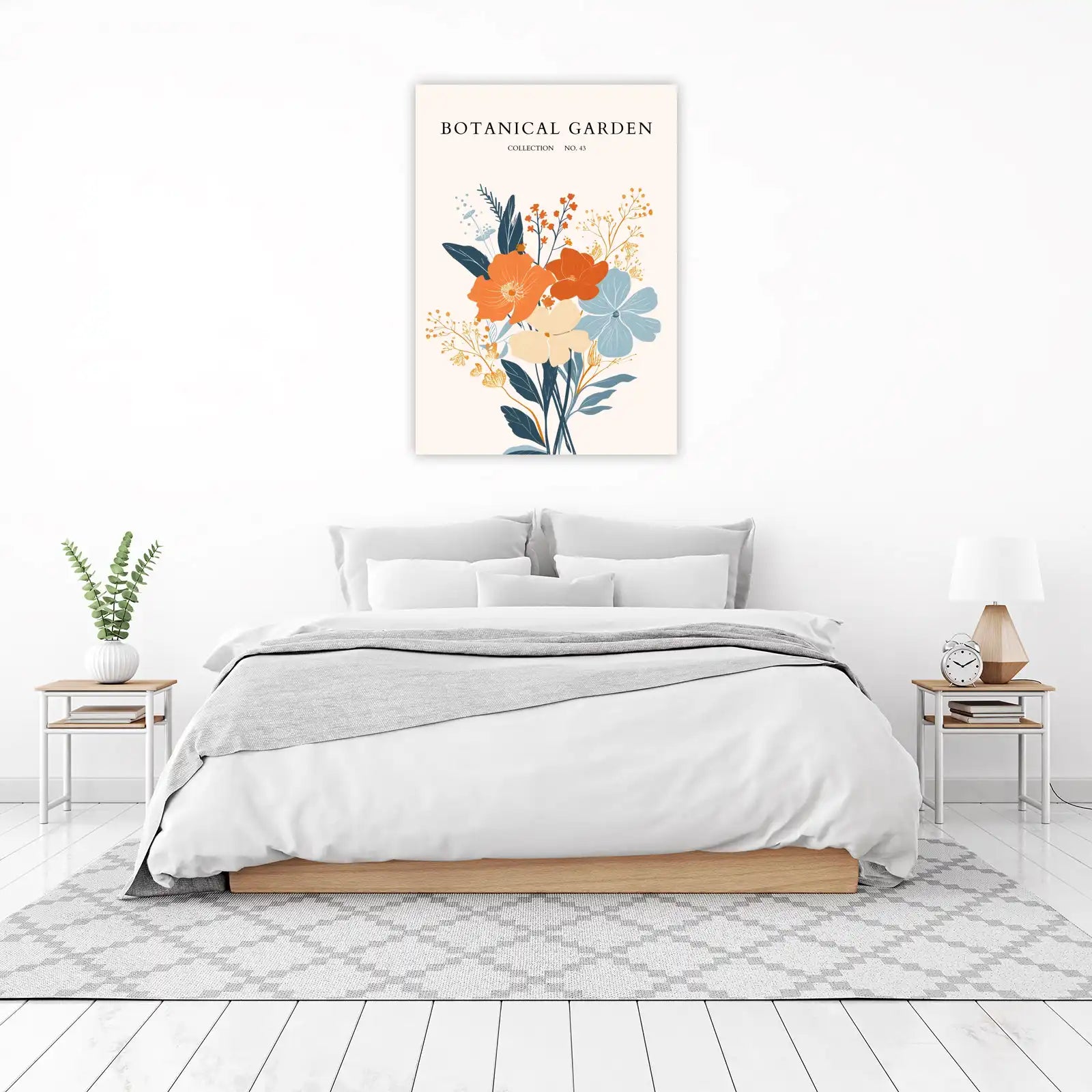 Botanical Garden Mid-Century Floral Wall Art