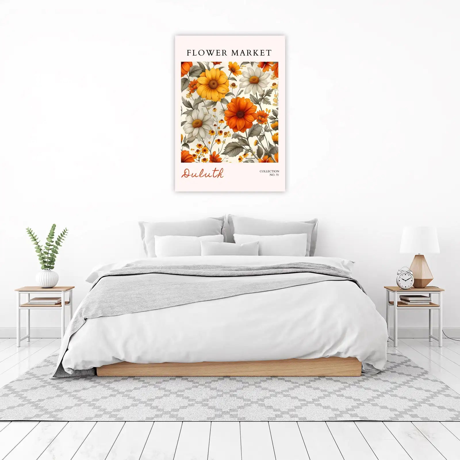 Vibrant Floral Market Daisy & Dahlia Wall Art