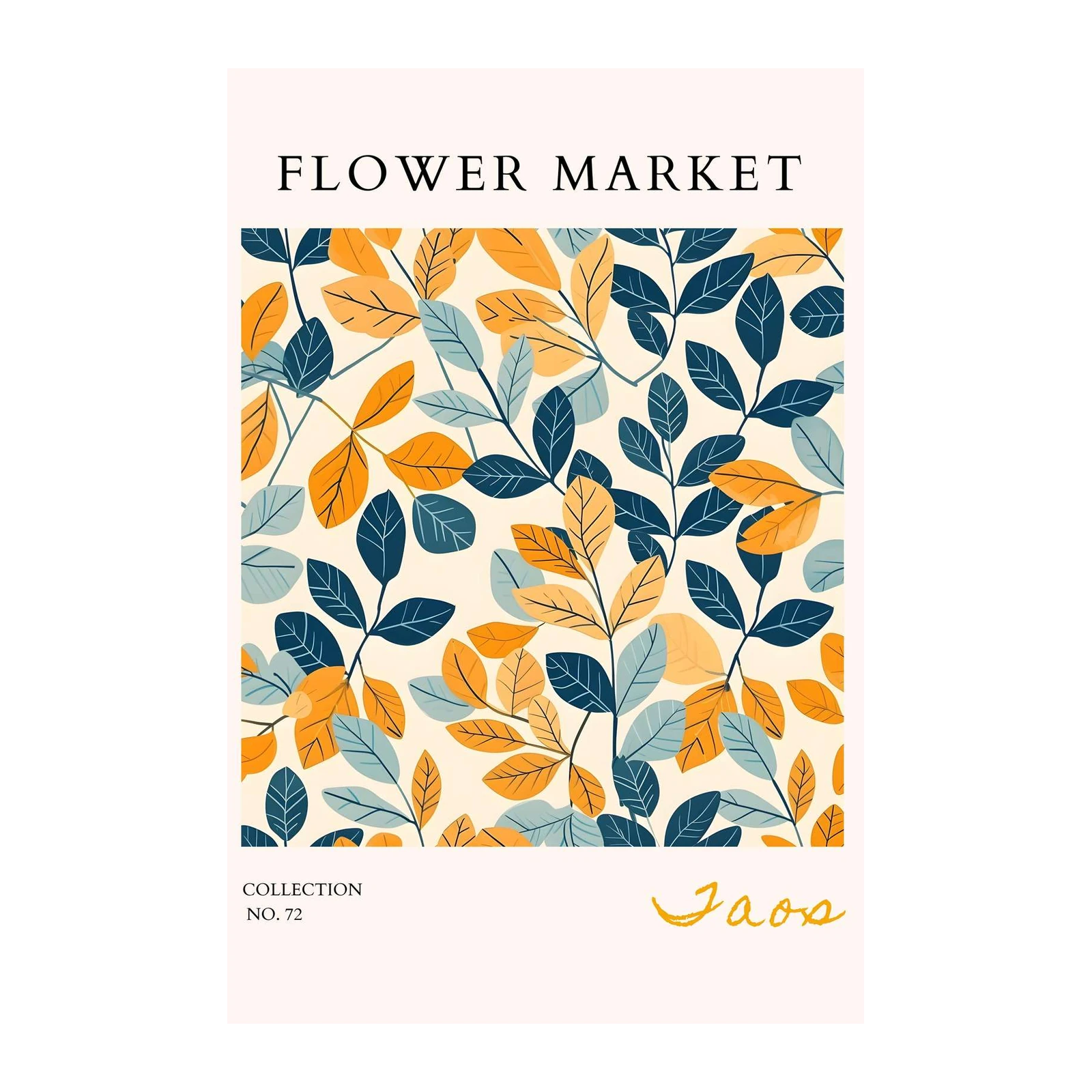 Botanical Leaves Floral Art Wall Art