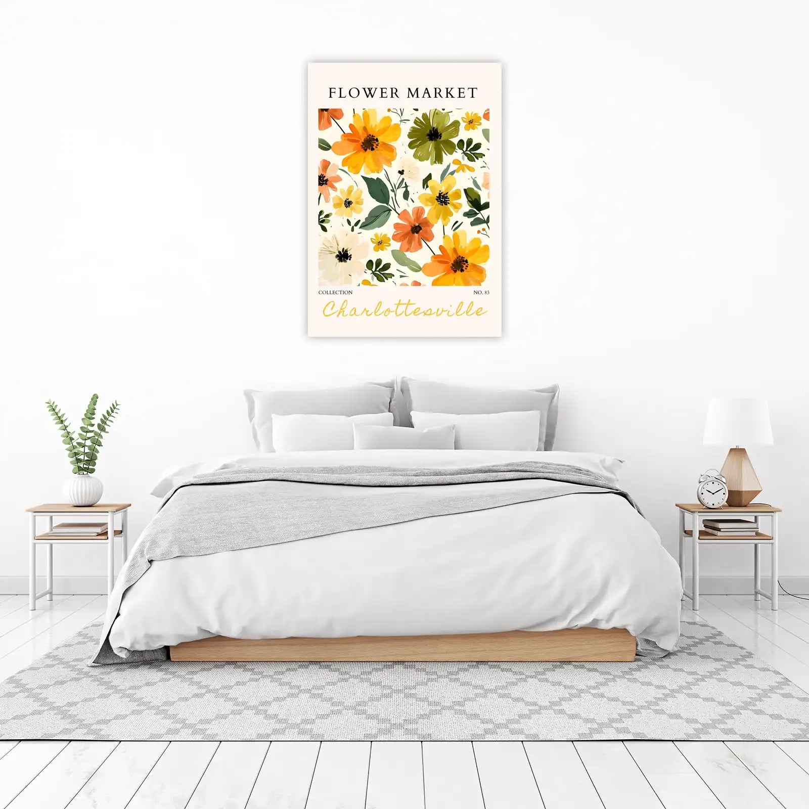 Vibrant Floral Garden Wall Art