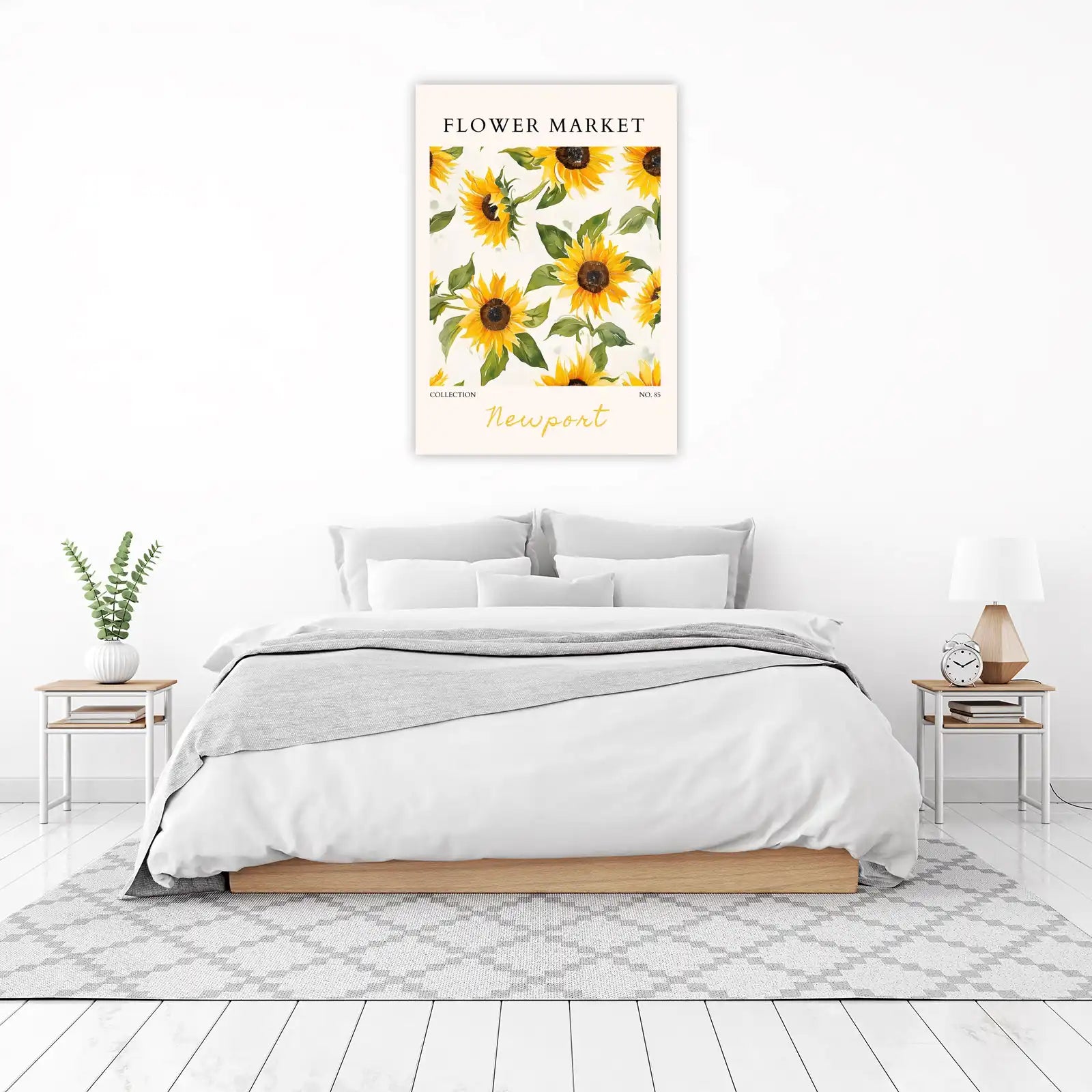 Vibrant Sunflowers Floral Market Wall Art