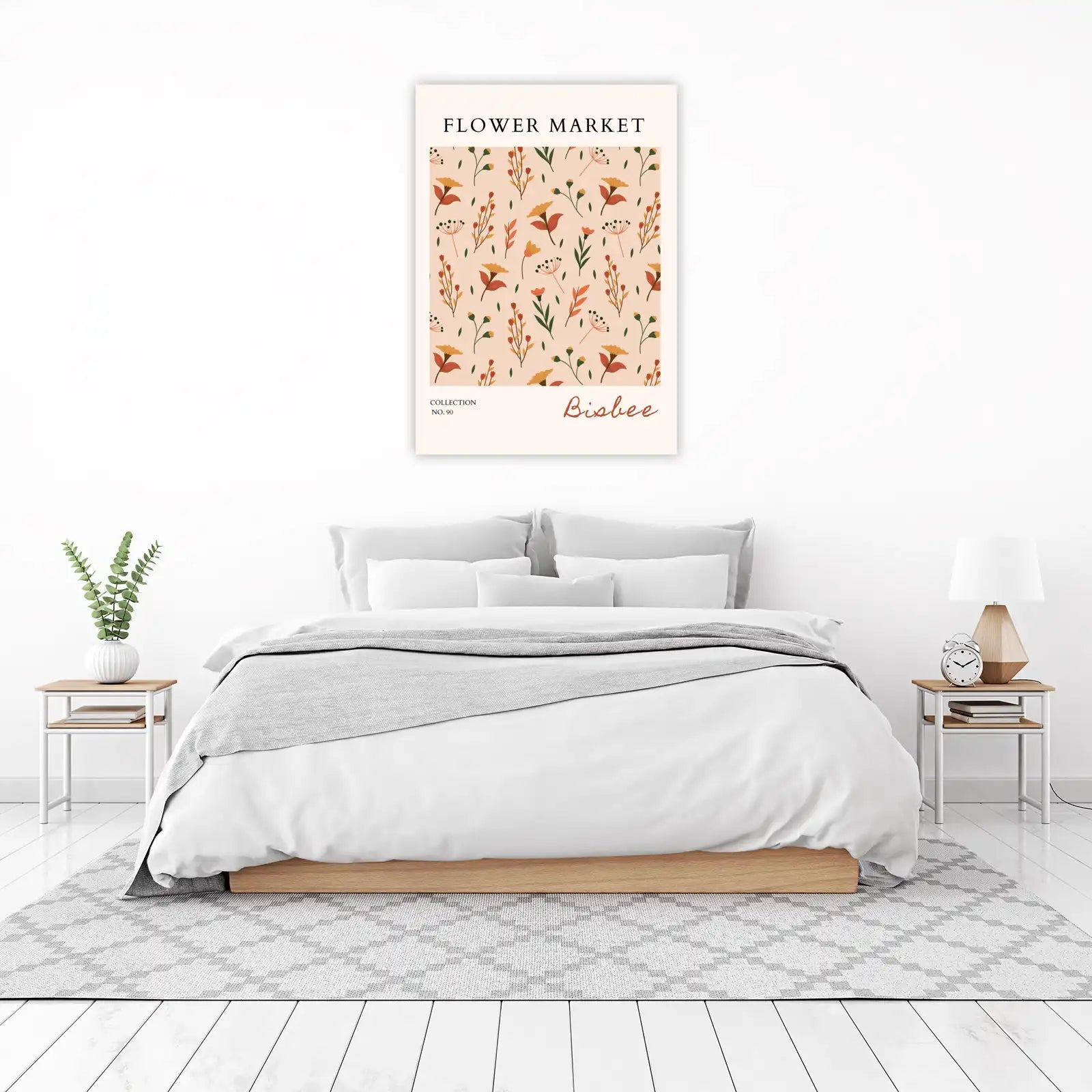 Abstract Botanical Flower Market Wall Art