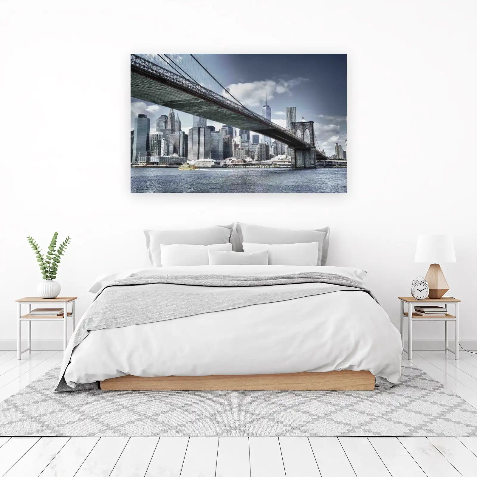 New York City Brooklyn Bridge Skyline Wall Art