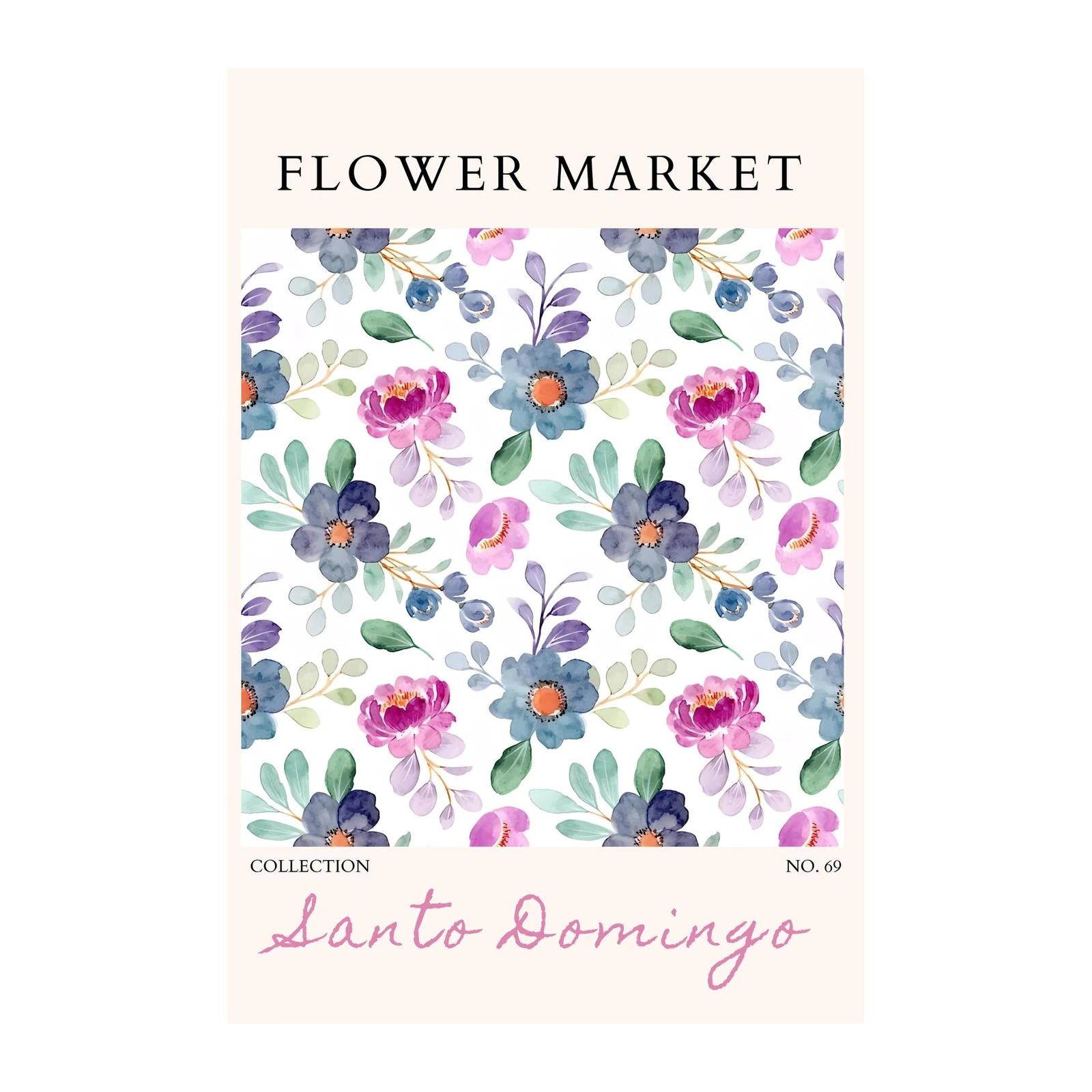 Floral Delight Watercolor Flowers Wall Art