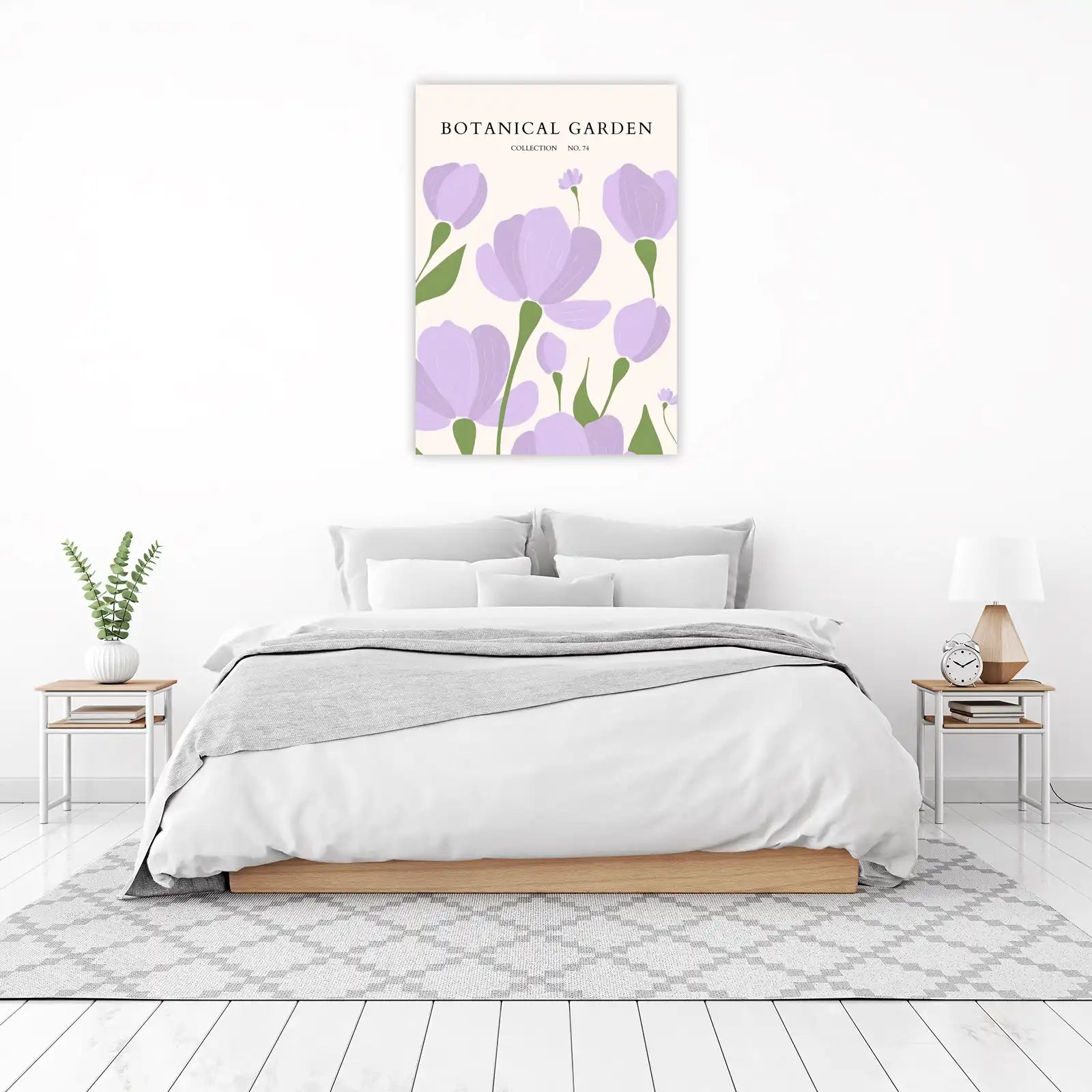 Soft Lavender Floral Botanical Garden Wall Art