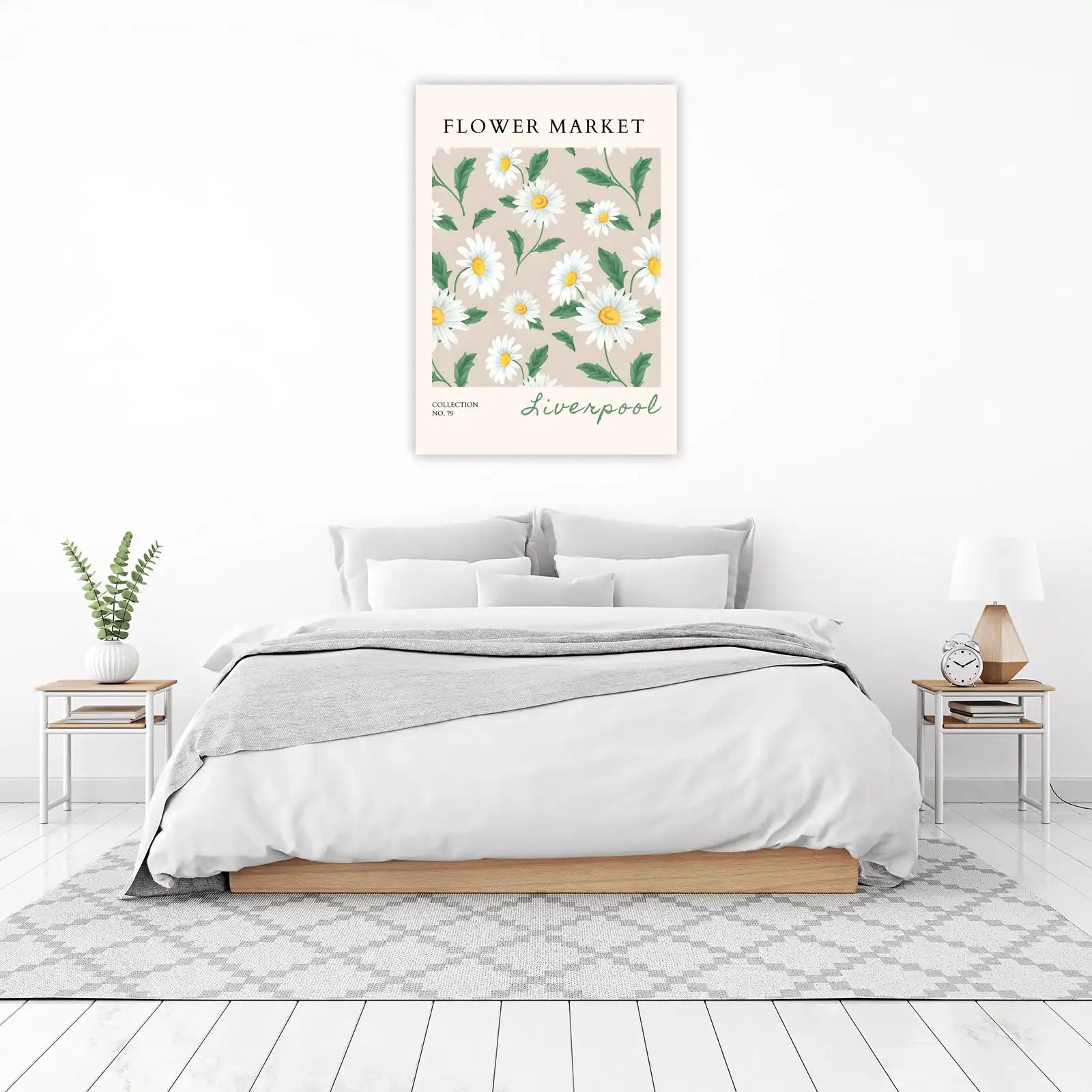 Daisy Delight Botanical Floral Wall Art