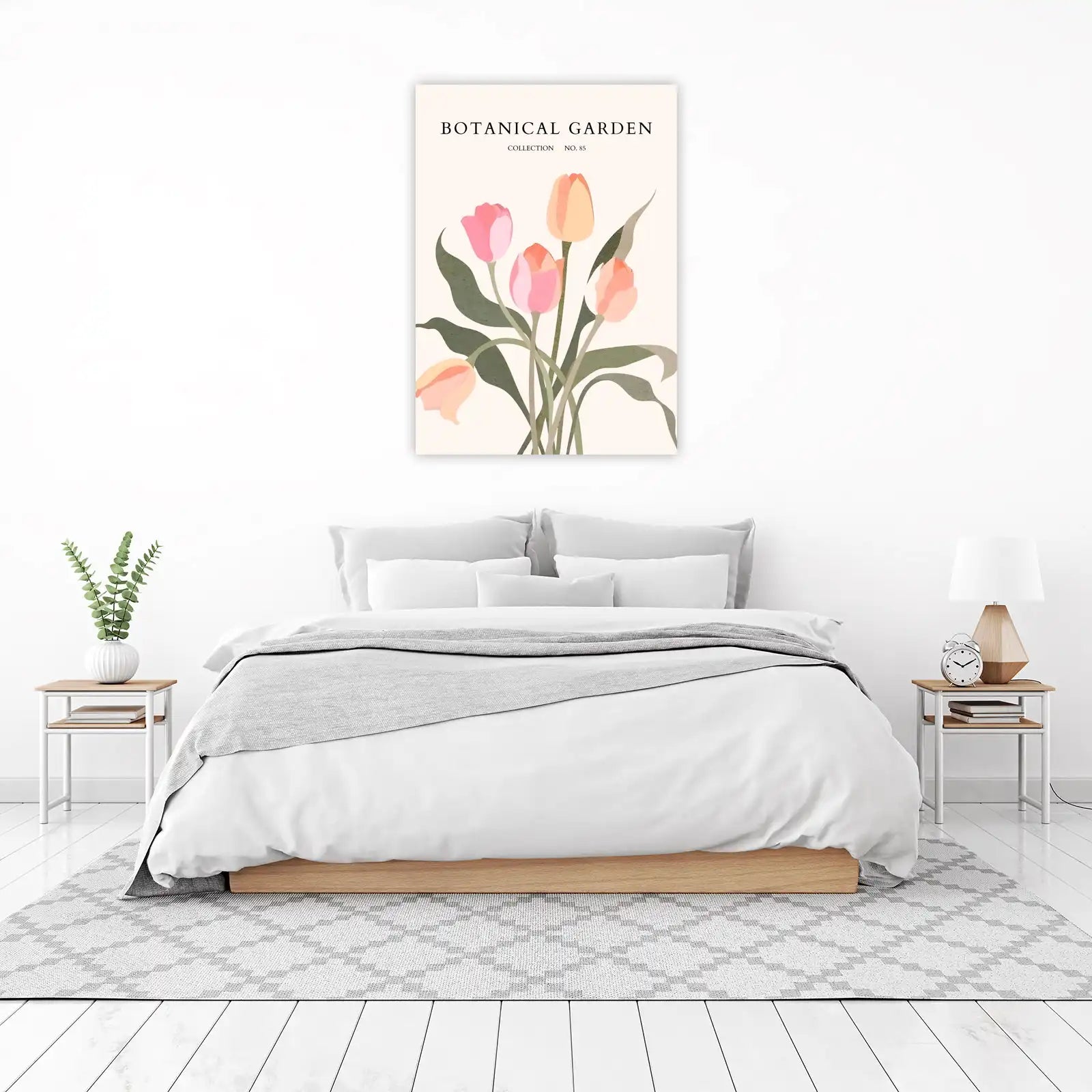 Soft Pink Tulip Botanical Garden Wall Art