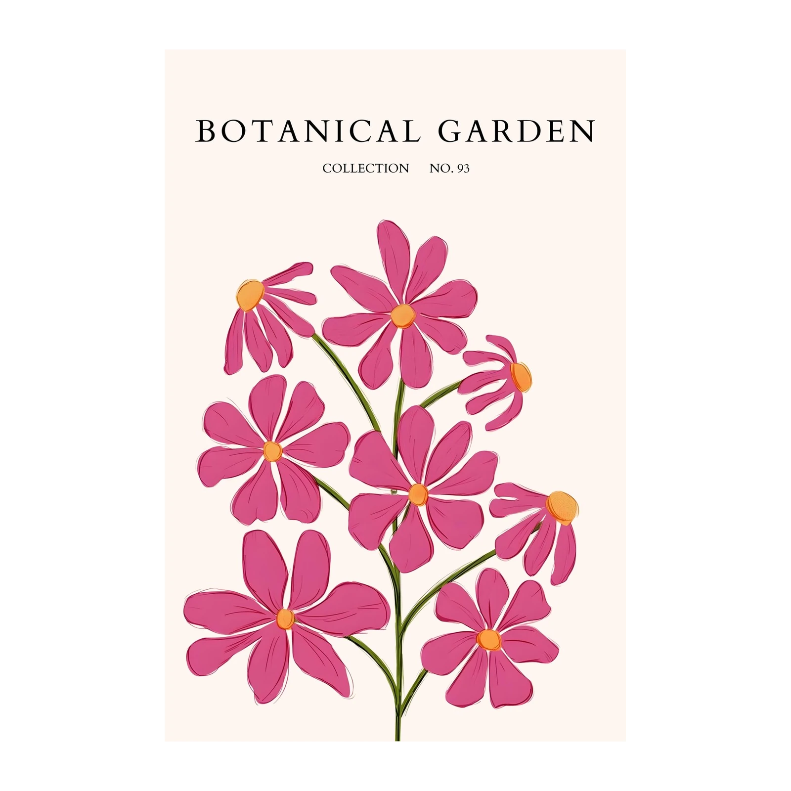 Vibrant Floral Garden Collection No. 93 Wall Art