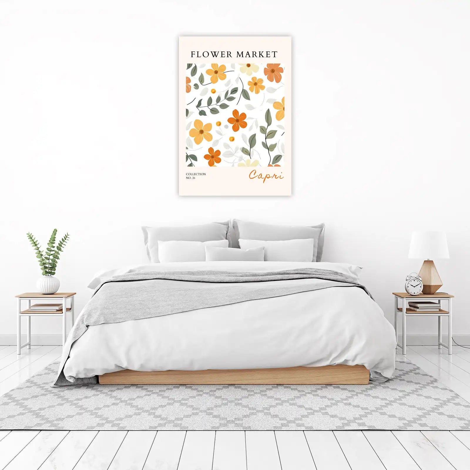 Capri Flower Market Wall Art