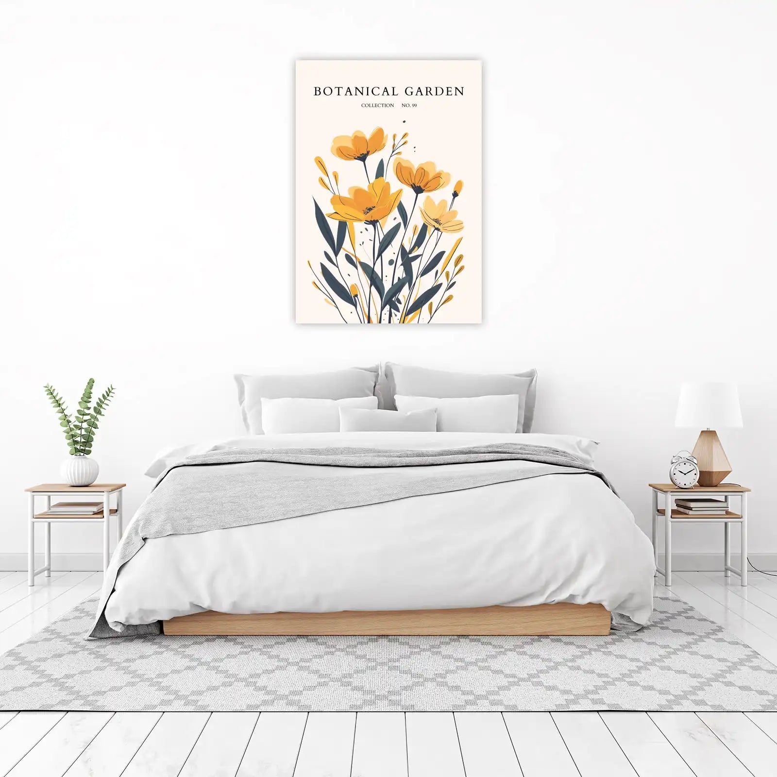 Botanical Garden Yellow Floral Wall Art