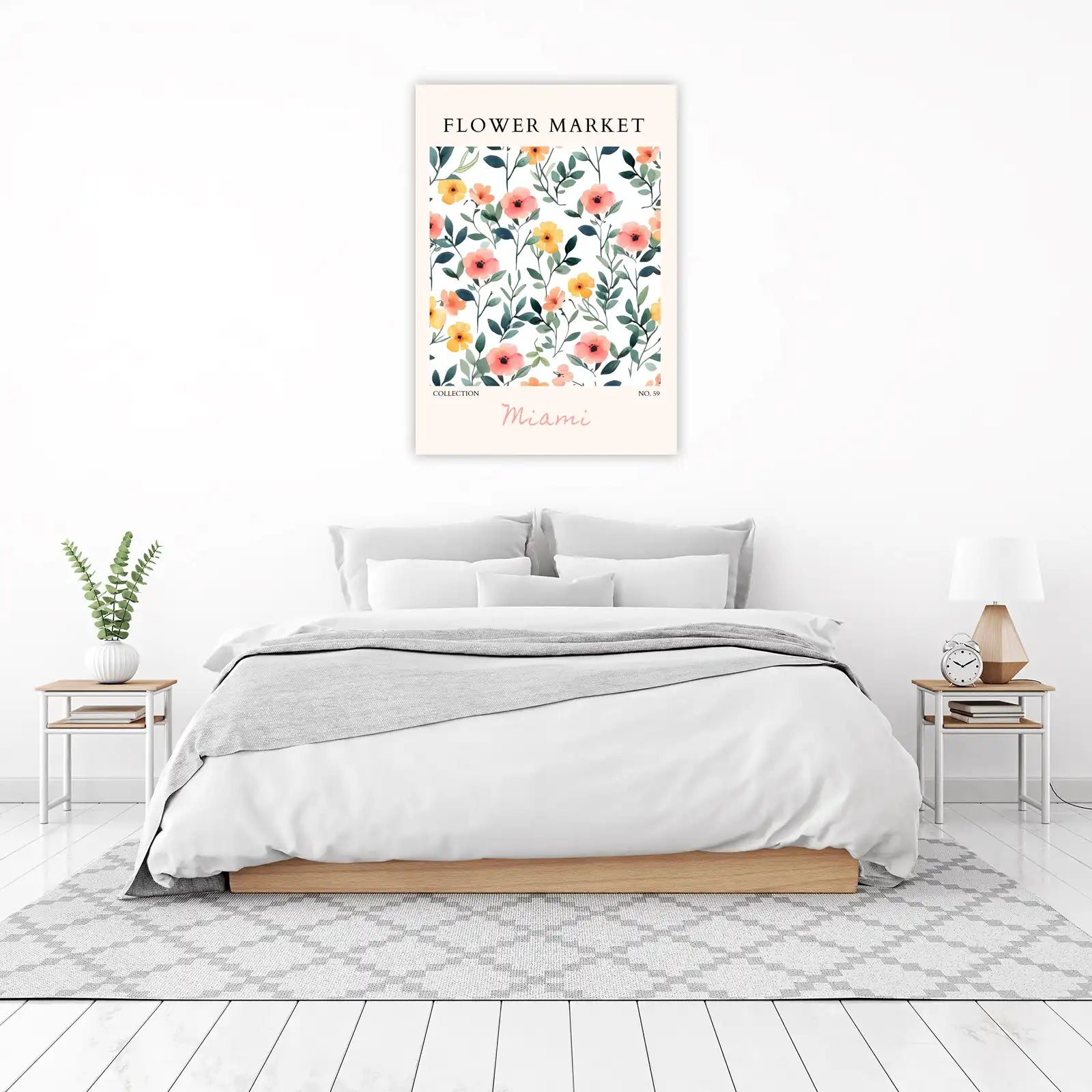 Watercolor Floral Miami Collection Wall Art