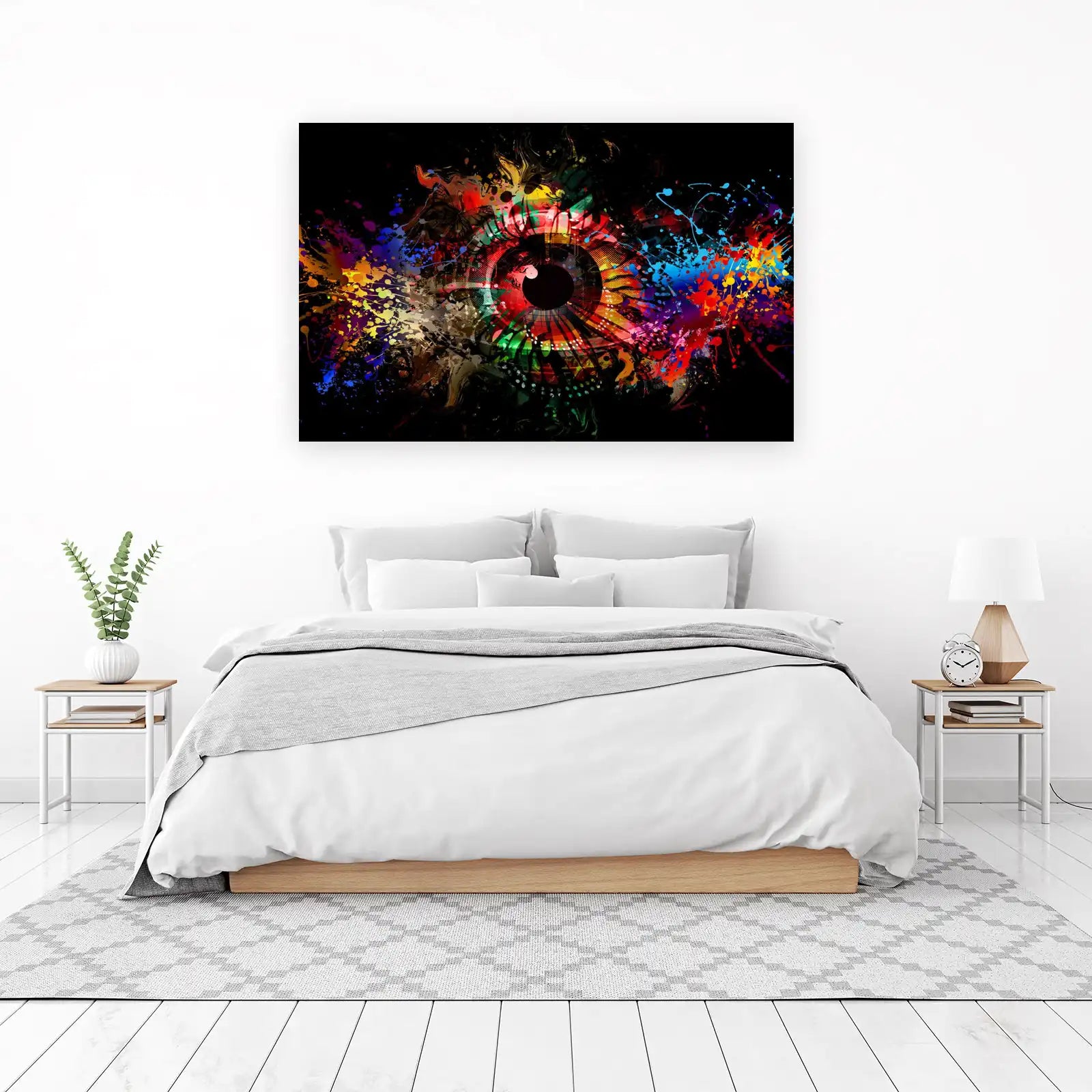 Vibrant Abstract Eye Art Wall Art