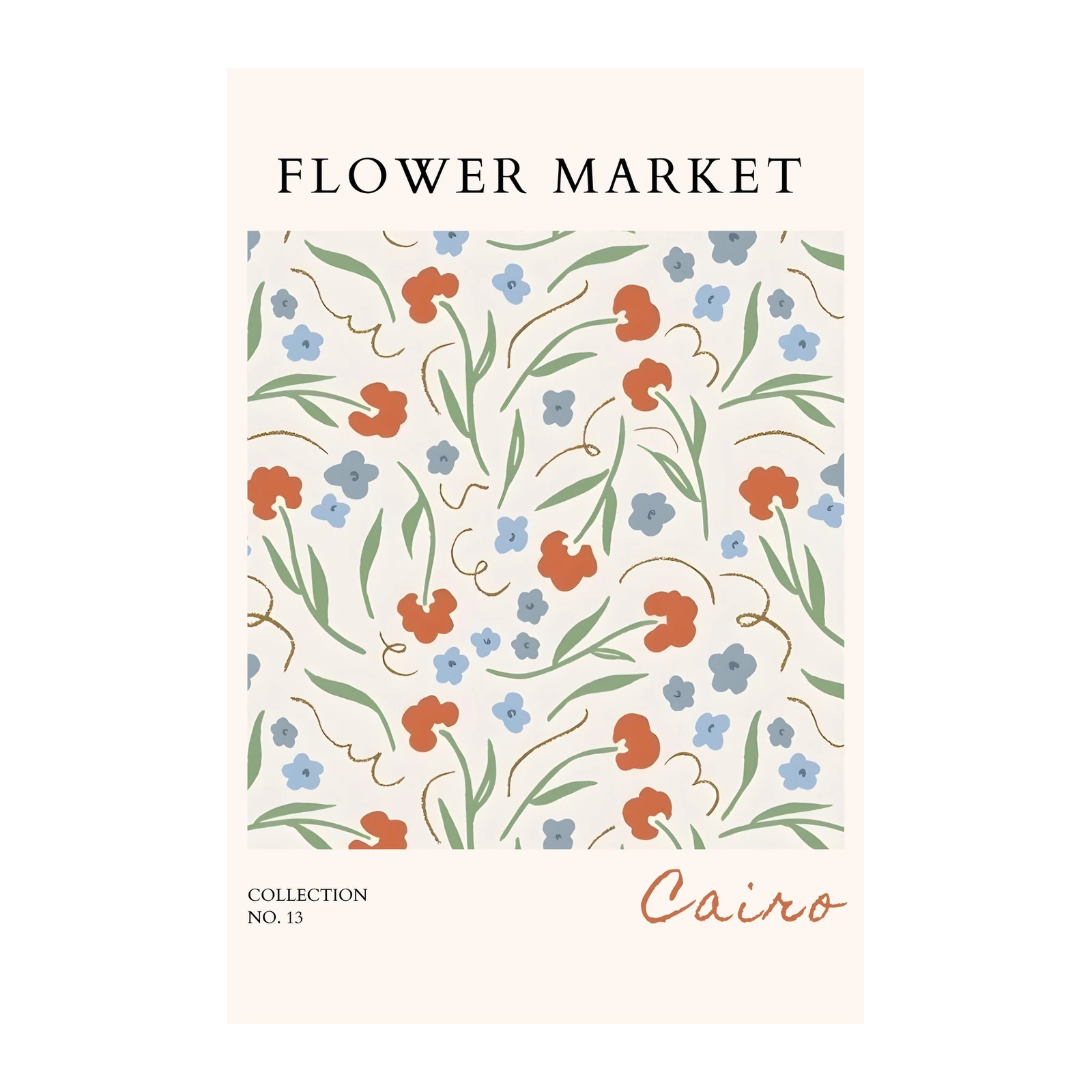 Modern Floral Market Wall Art Wall Art
