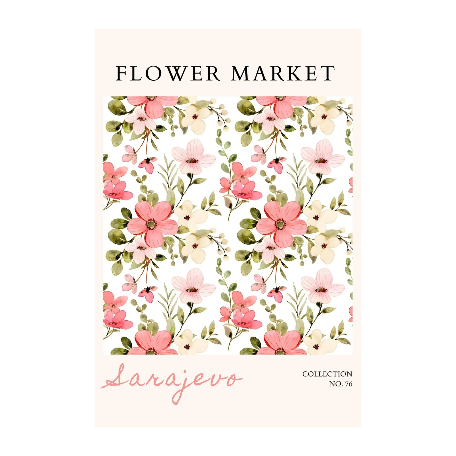 Sarajevo Floral Market Wall Art