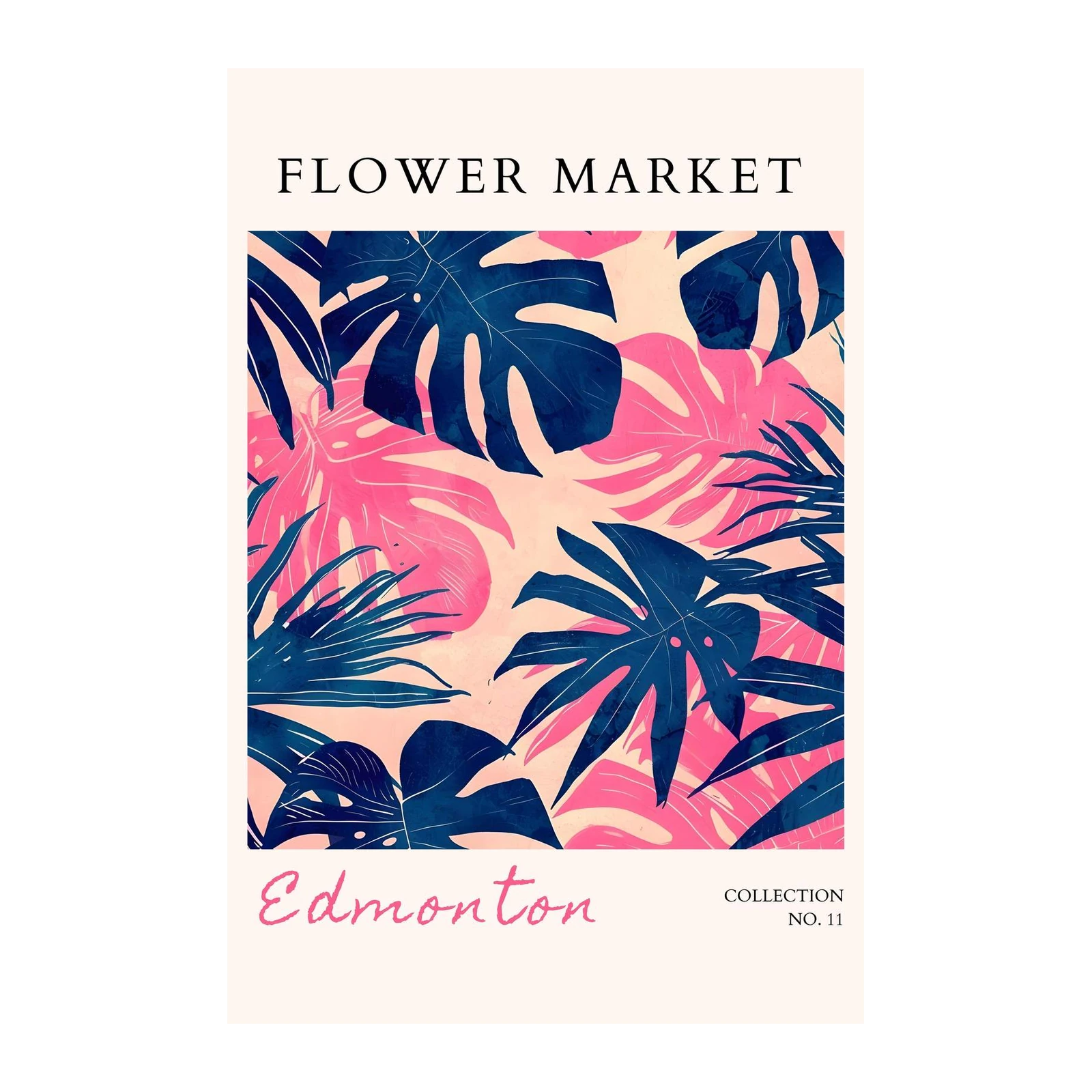 Vibrant Tropical Leaves Edmonton Wall Art