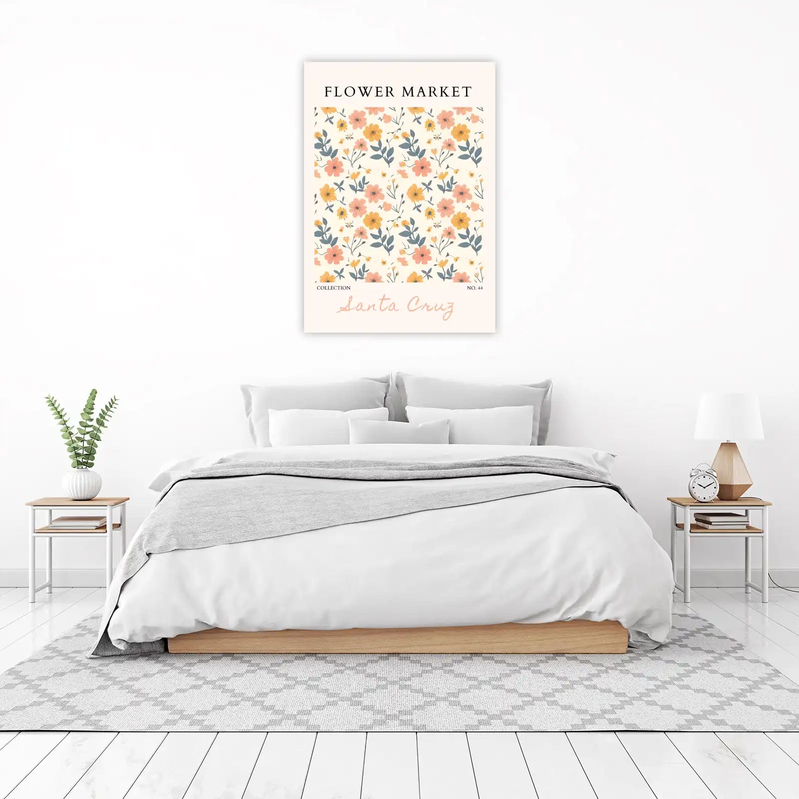 Vintage Floral Market "Santa Cruz" Wall Art