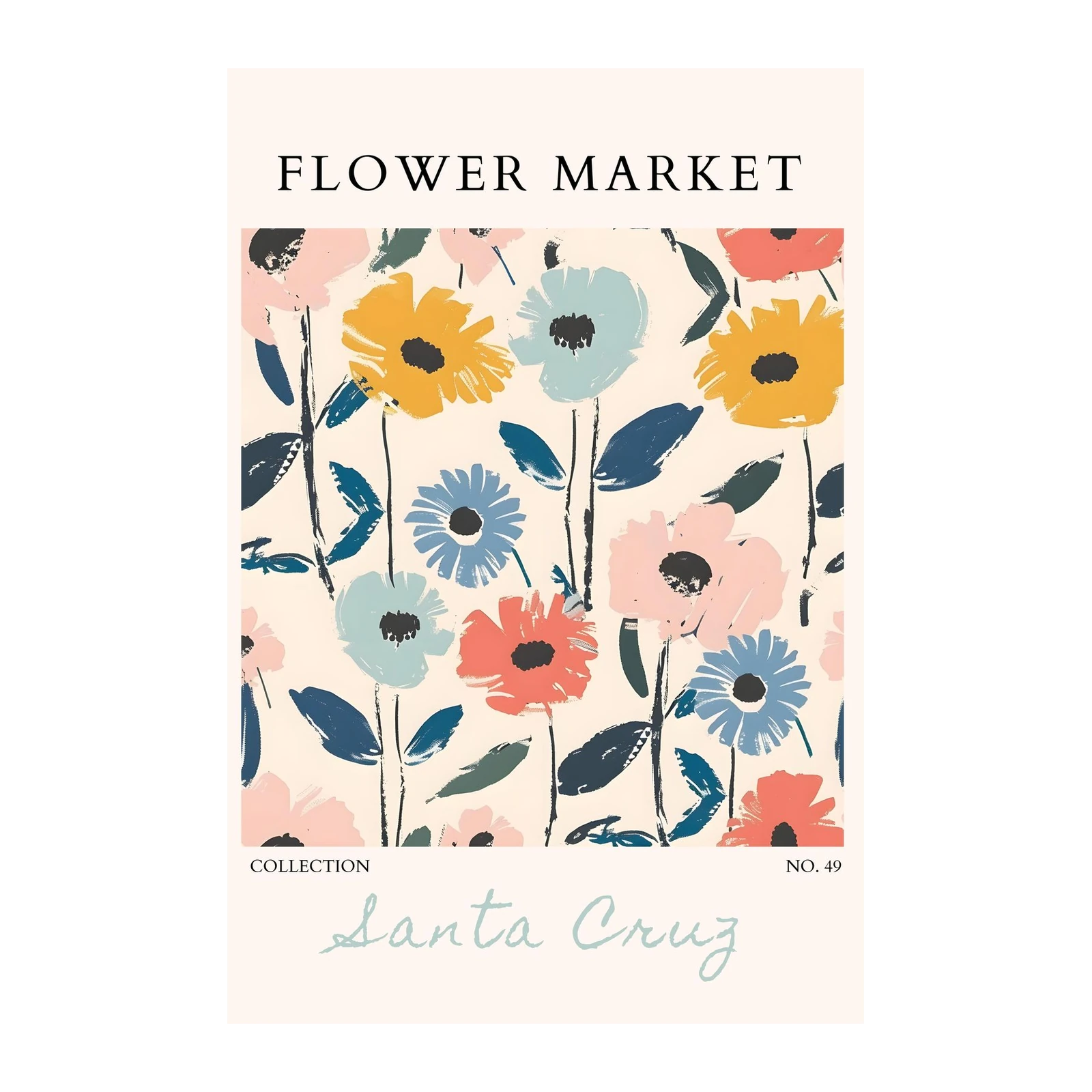 Boho Floral Wall Art Wall Art