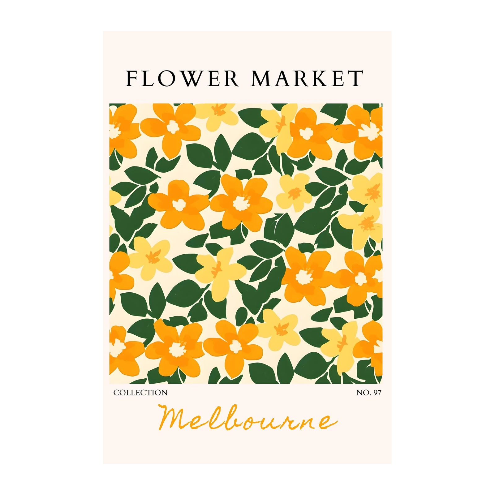 Vibrant Floral Garden Wall Art