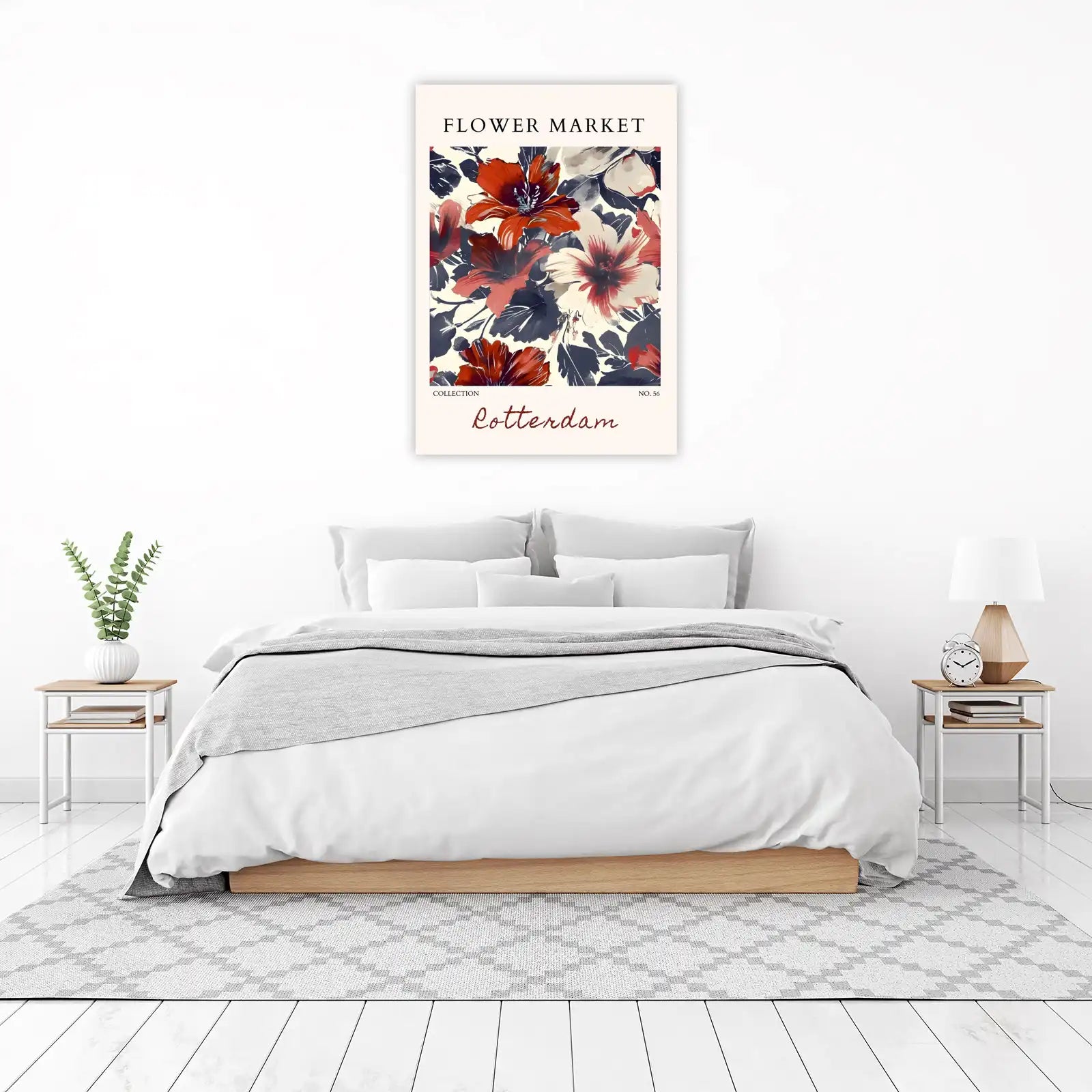 Bold Floral "Flower Market" Wall Art