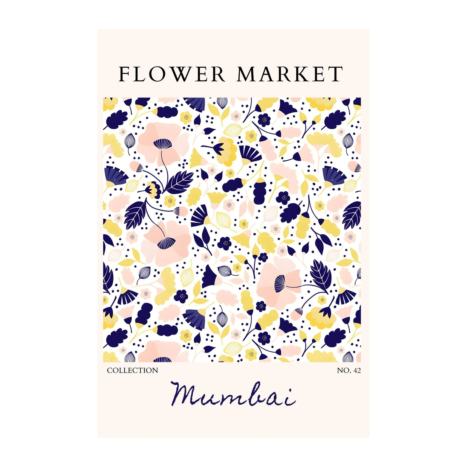 Floral Market Mumbai Wall Art Wall Art