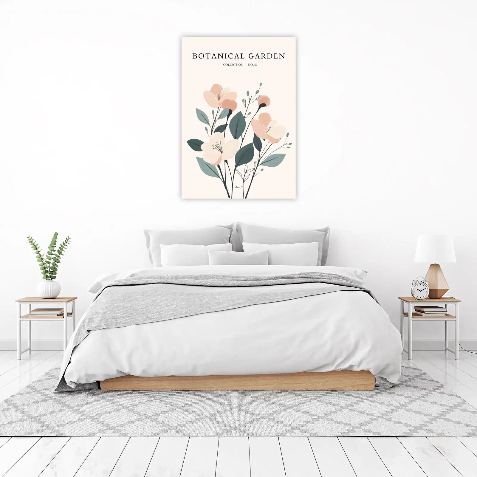 Soft Botanical Garden Blooms Wall Art