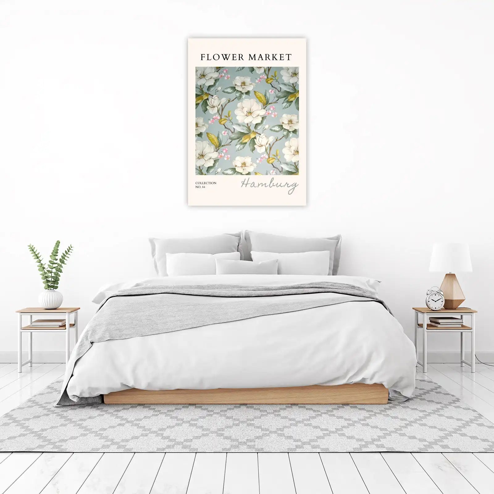 Magnolia Flower Market Wall Art - Botanical Art