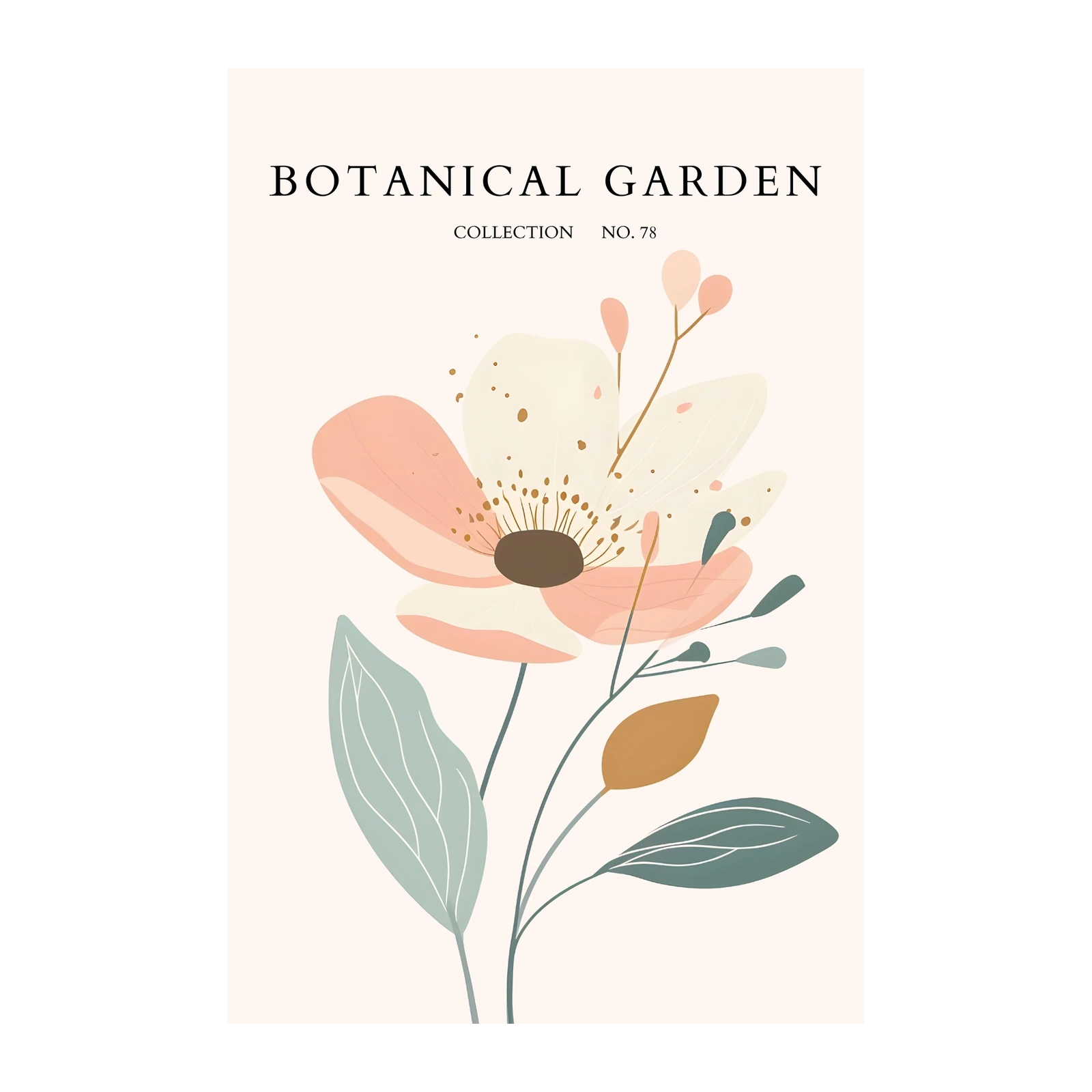 Soft Floral Botanical Garden Wall Art