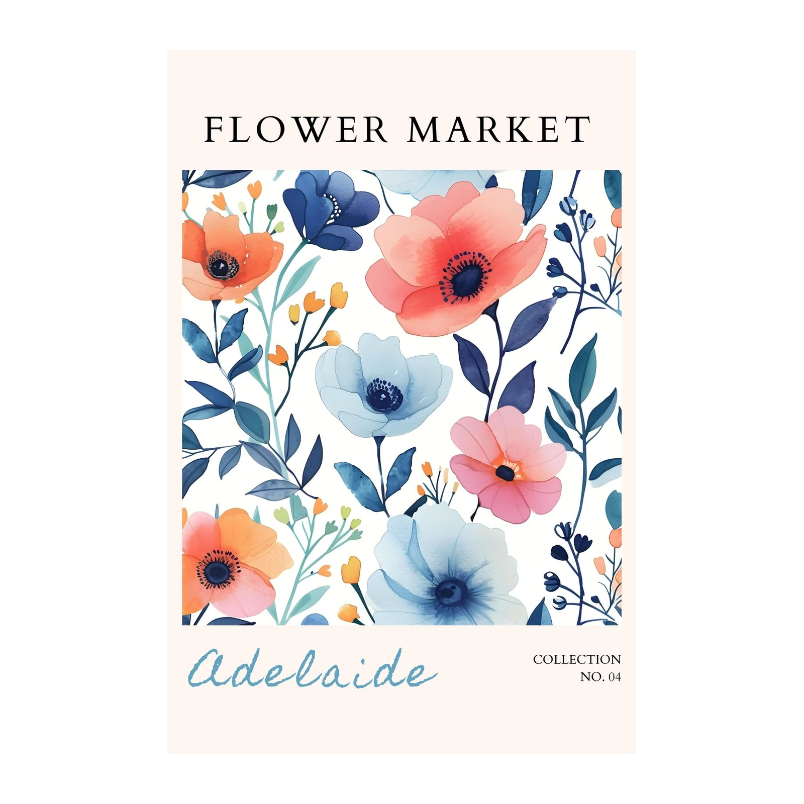 Adelaide Floral Watercolor Wall Art