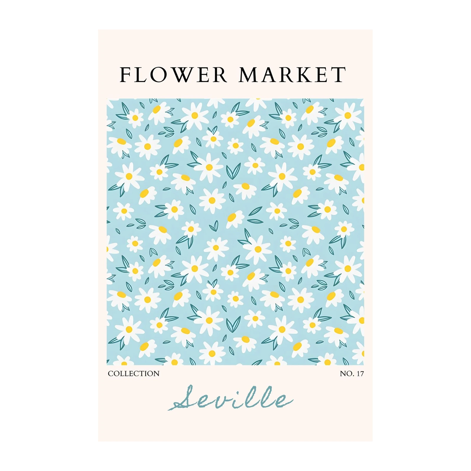 Daisies Flower Market "Seville" Wall Art