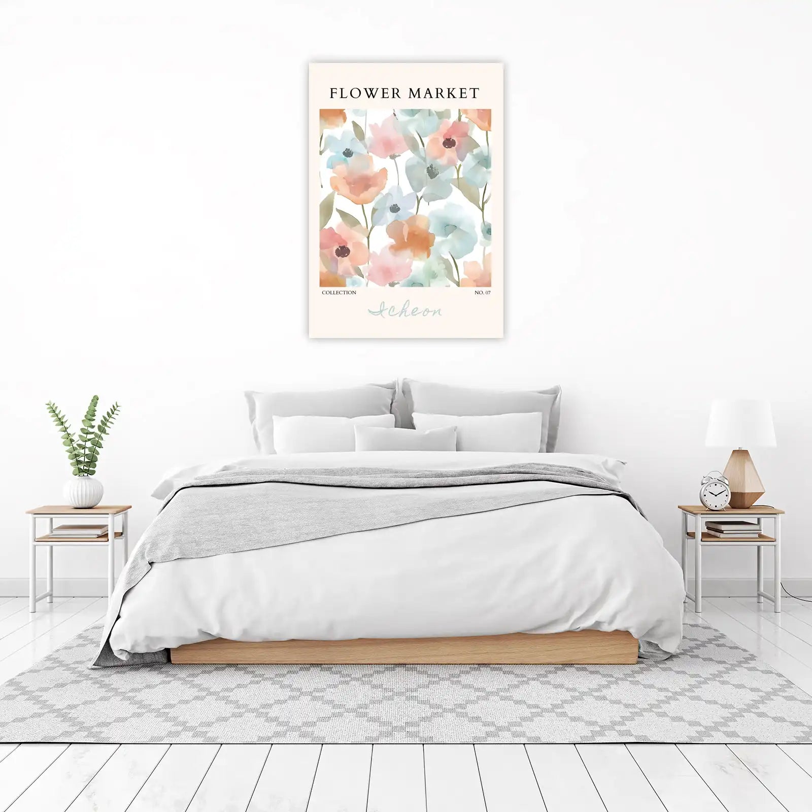 Soft Floral Garden Watercolor Wall Art