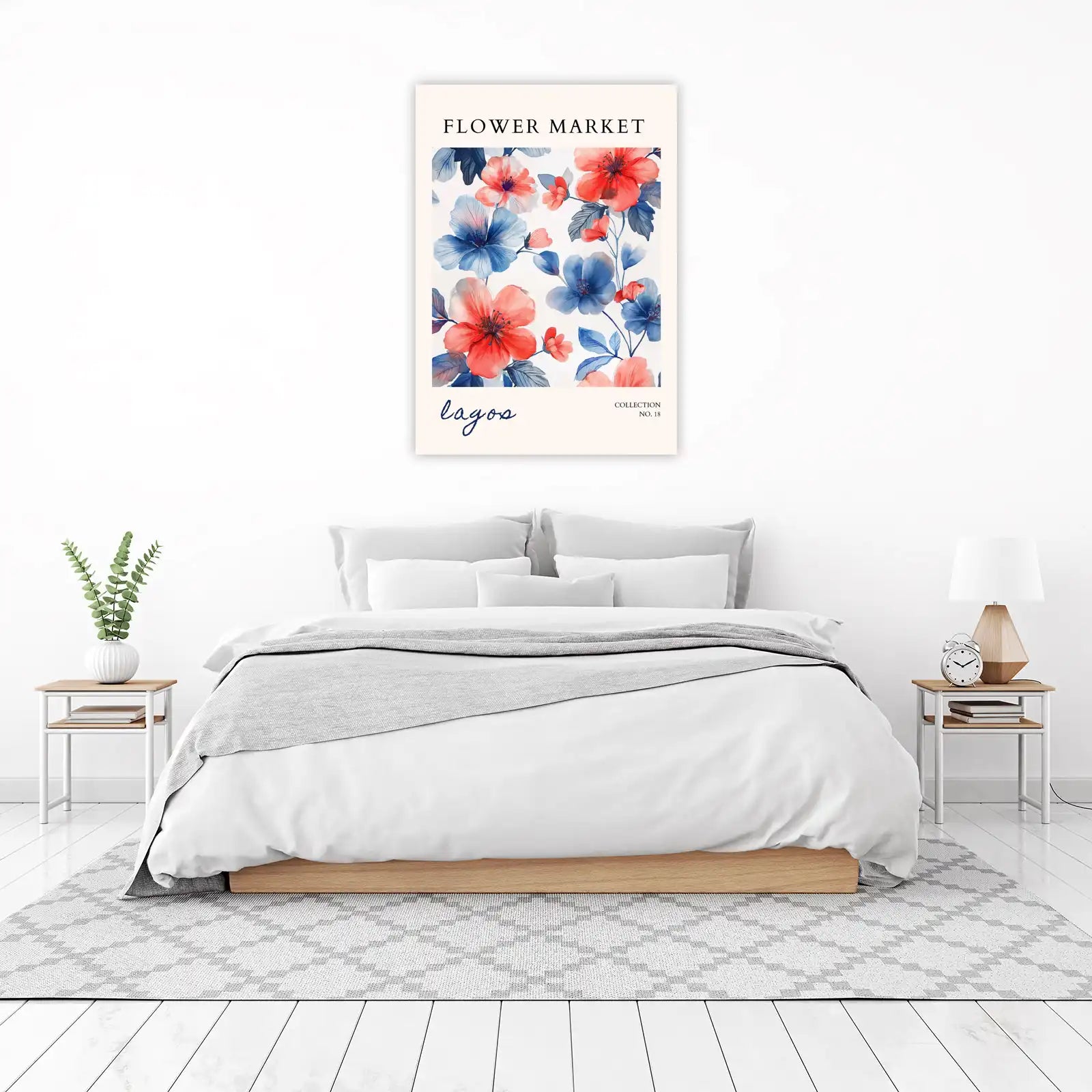 Floral Bloom Watercolor Wall Art