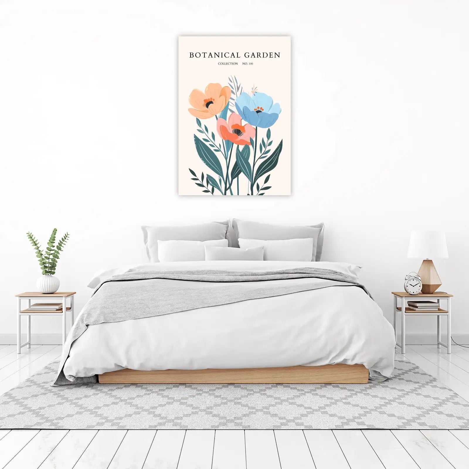 Modern Botanical Floral Wall Art Wall Art