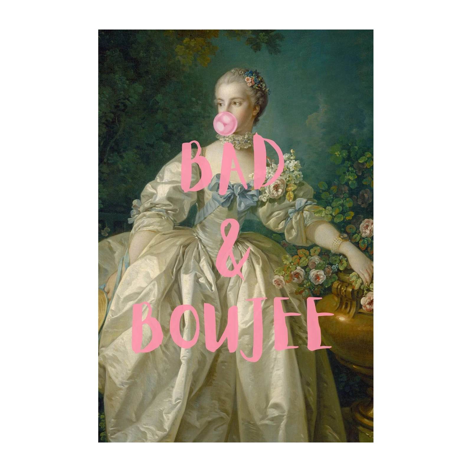 Bad & Boujee Vintage Portrait Wall Art